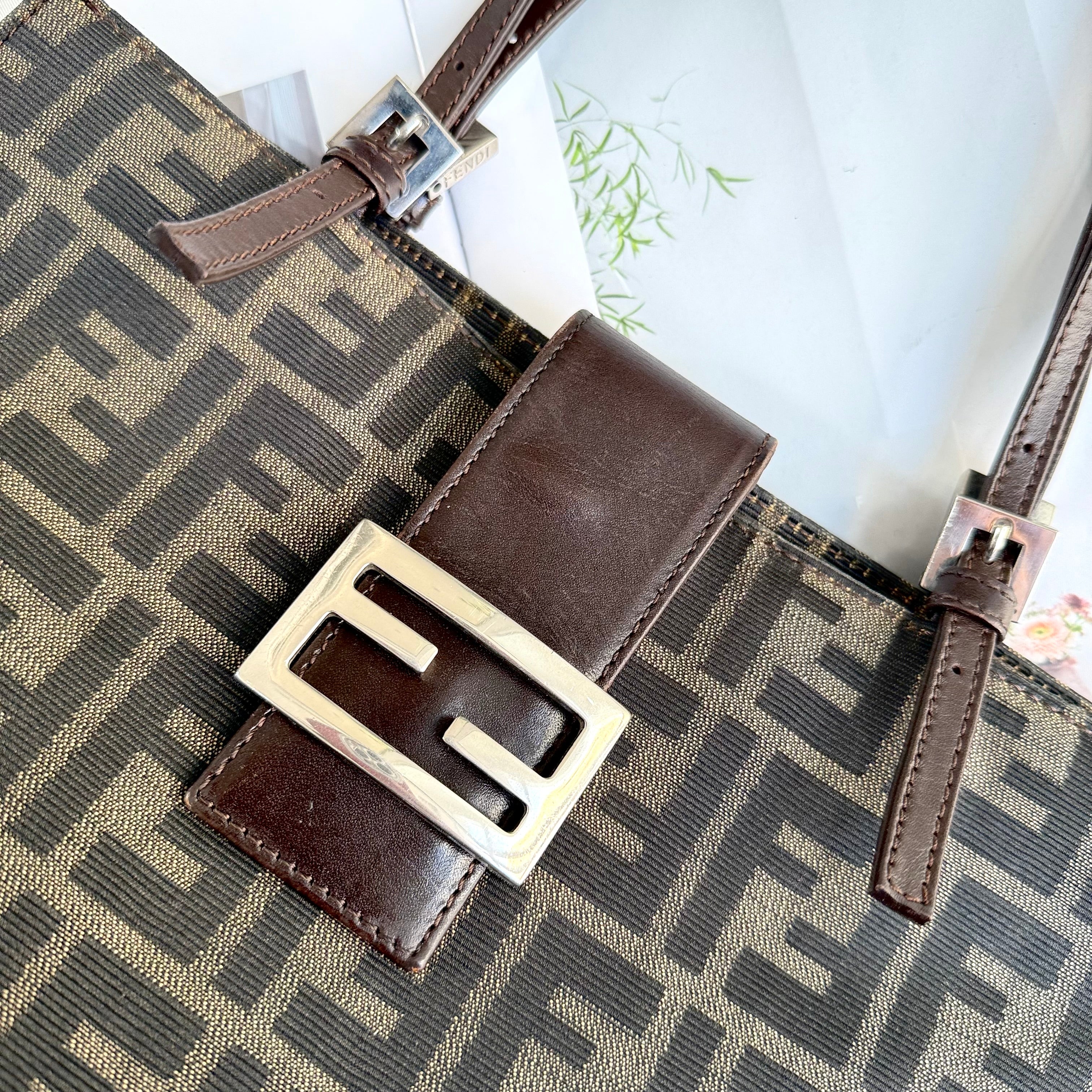 Fendi FF Monogram Baguette Tote Bag