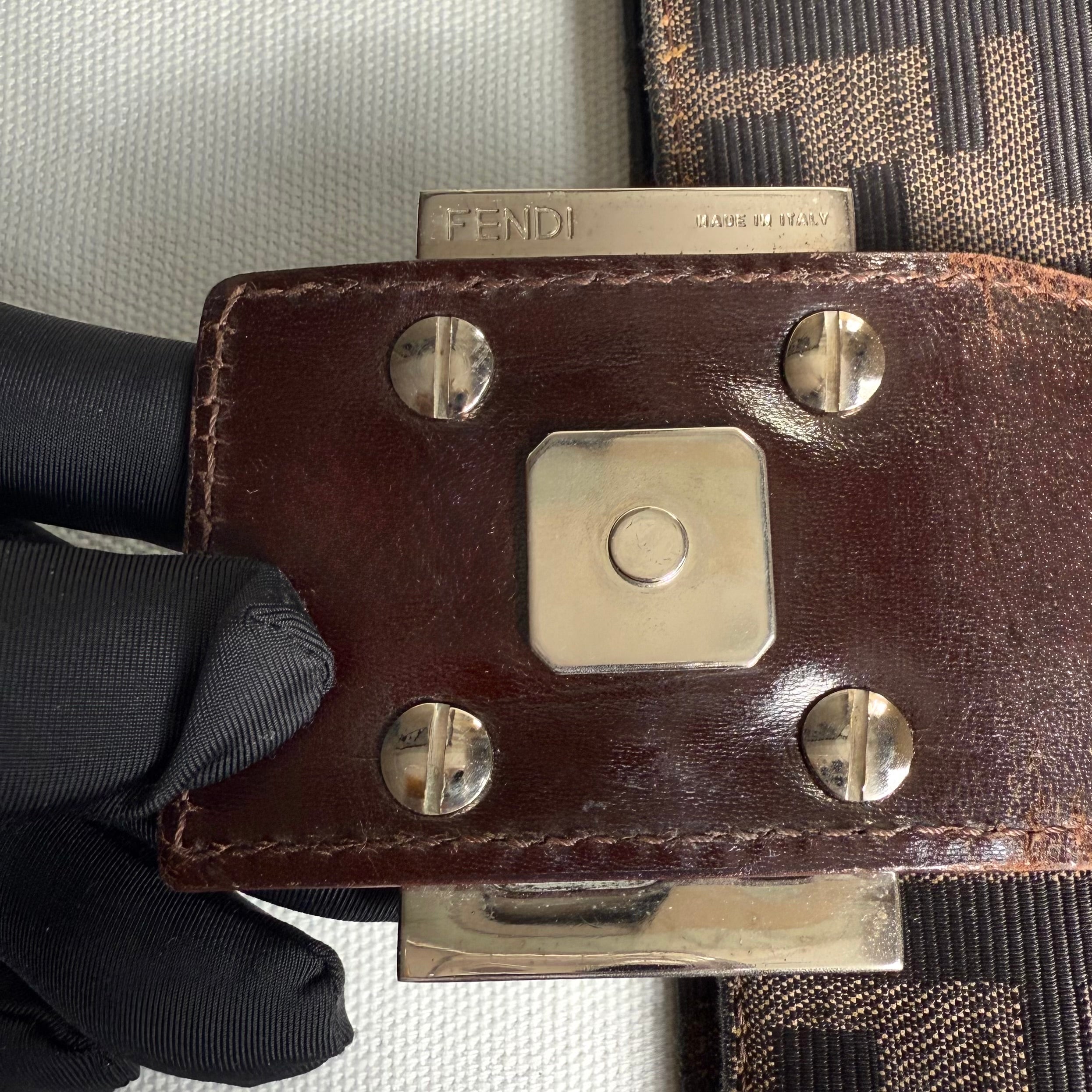 Fendi Zucca FF Mamma Baguette Flap