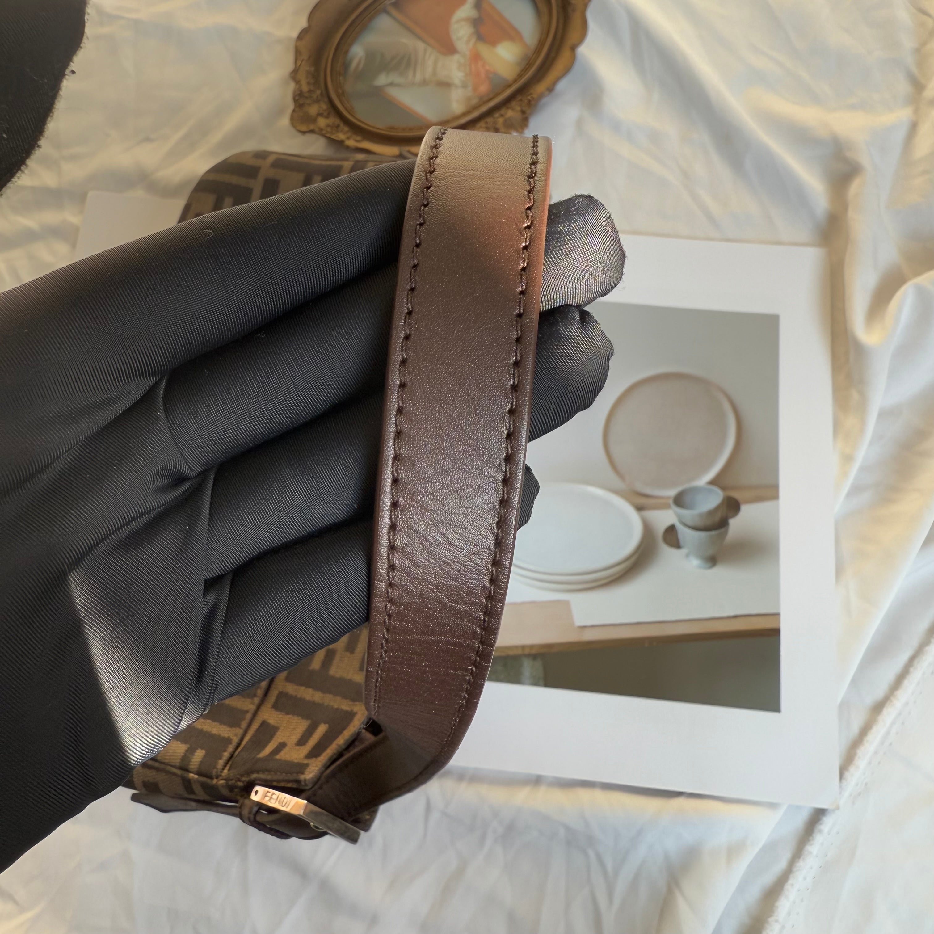 Fendi Zucca FF Mamma Baguette Flap