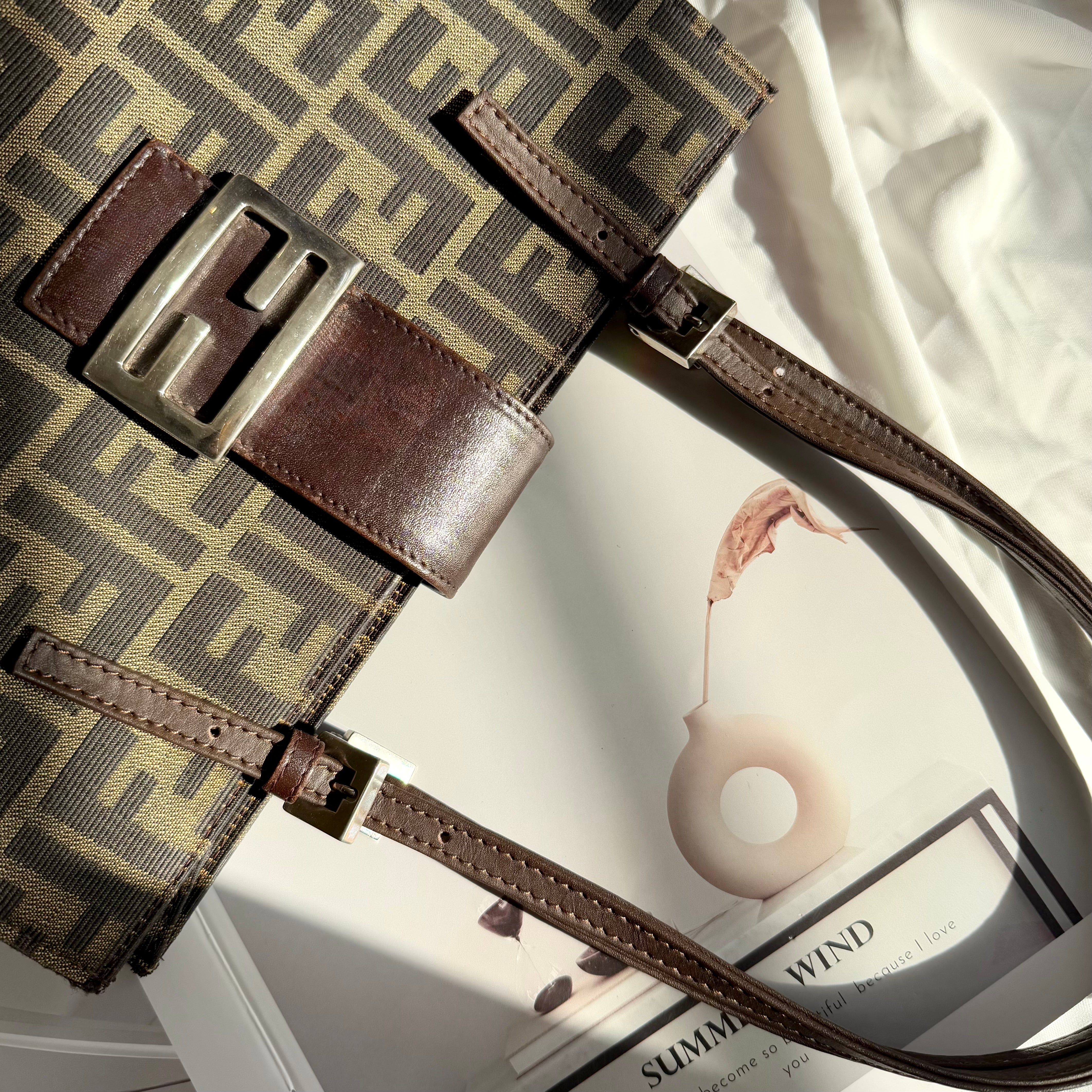 Fendi FF Monogram Baguette Tote Bag