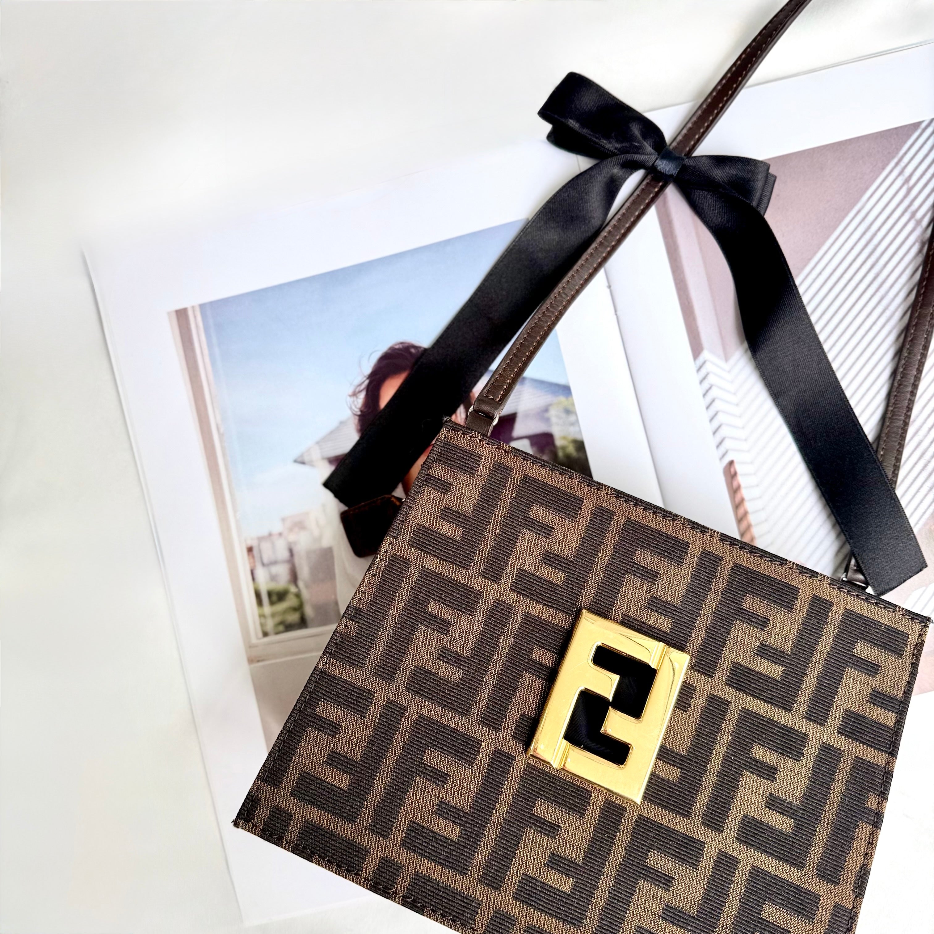Fendi Brown Zucca FF Bag