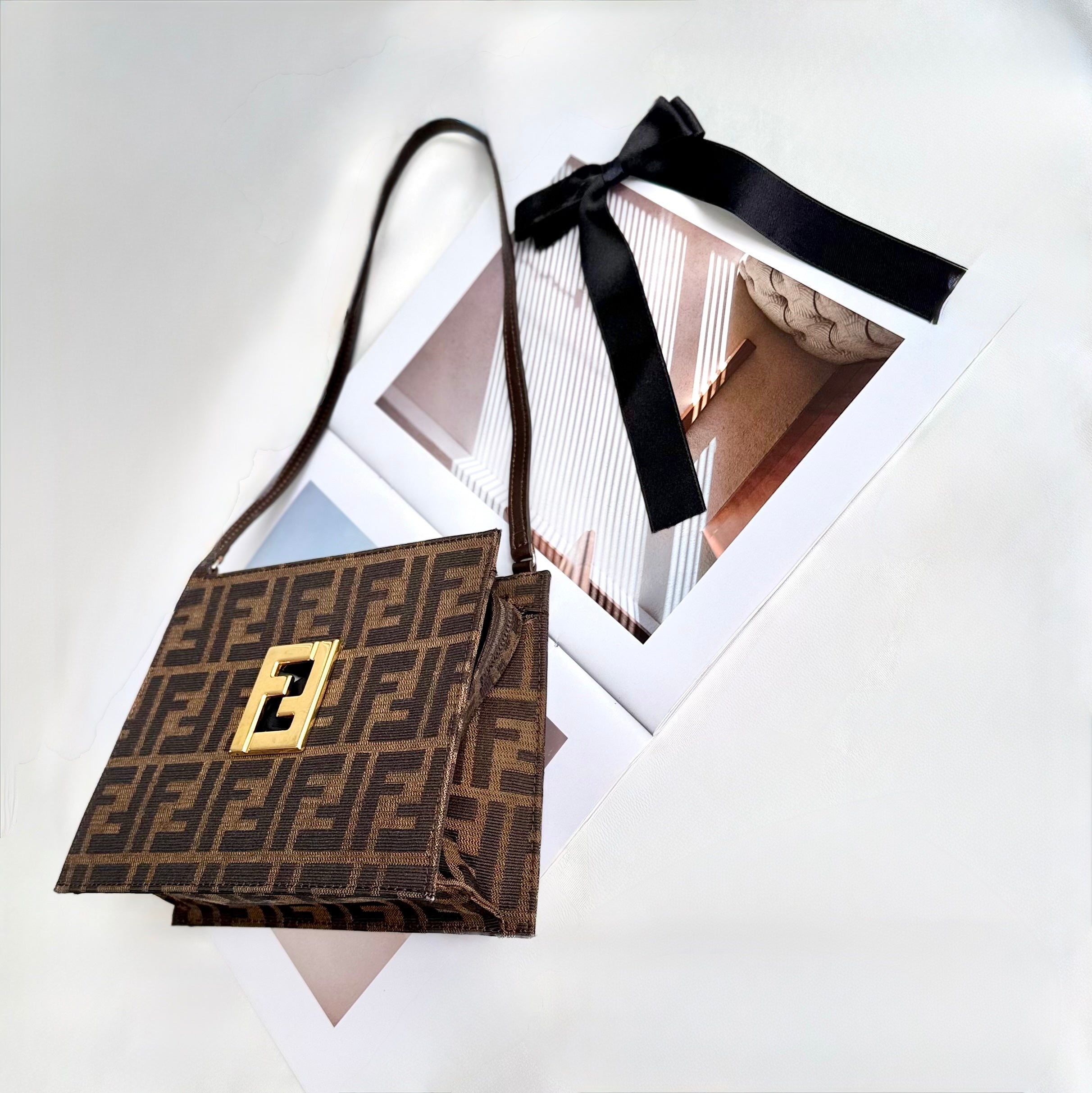 Fendi Brown Zucca FF Bag