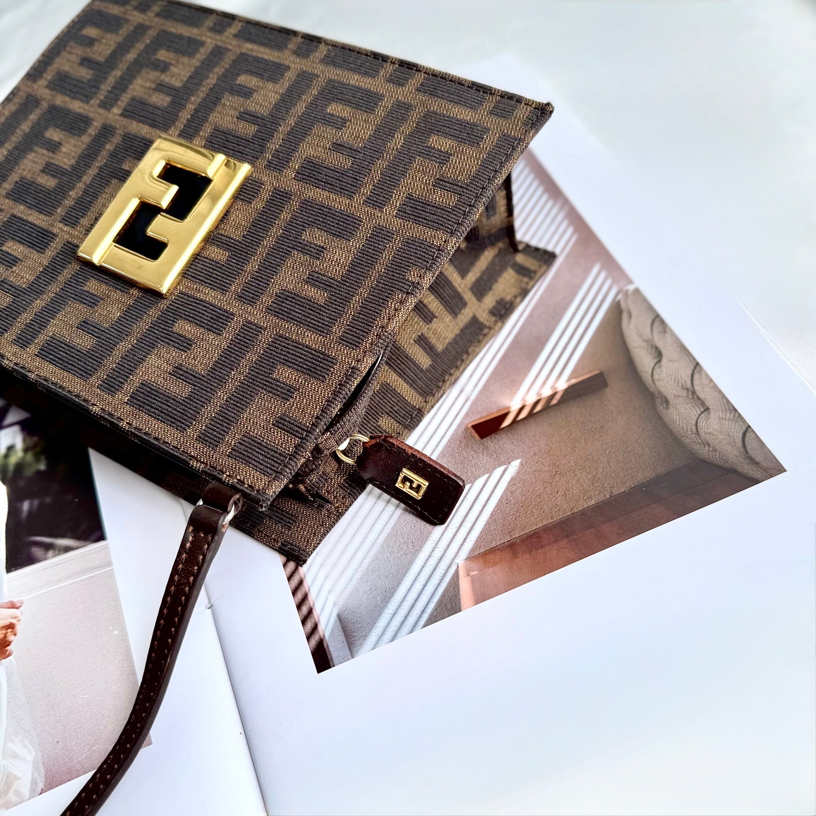 Fendi Brown Zucca FF Bag