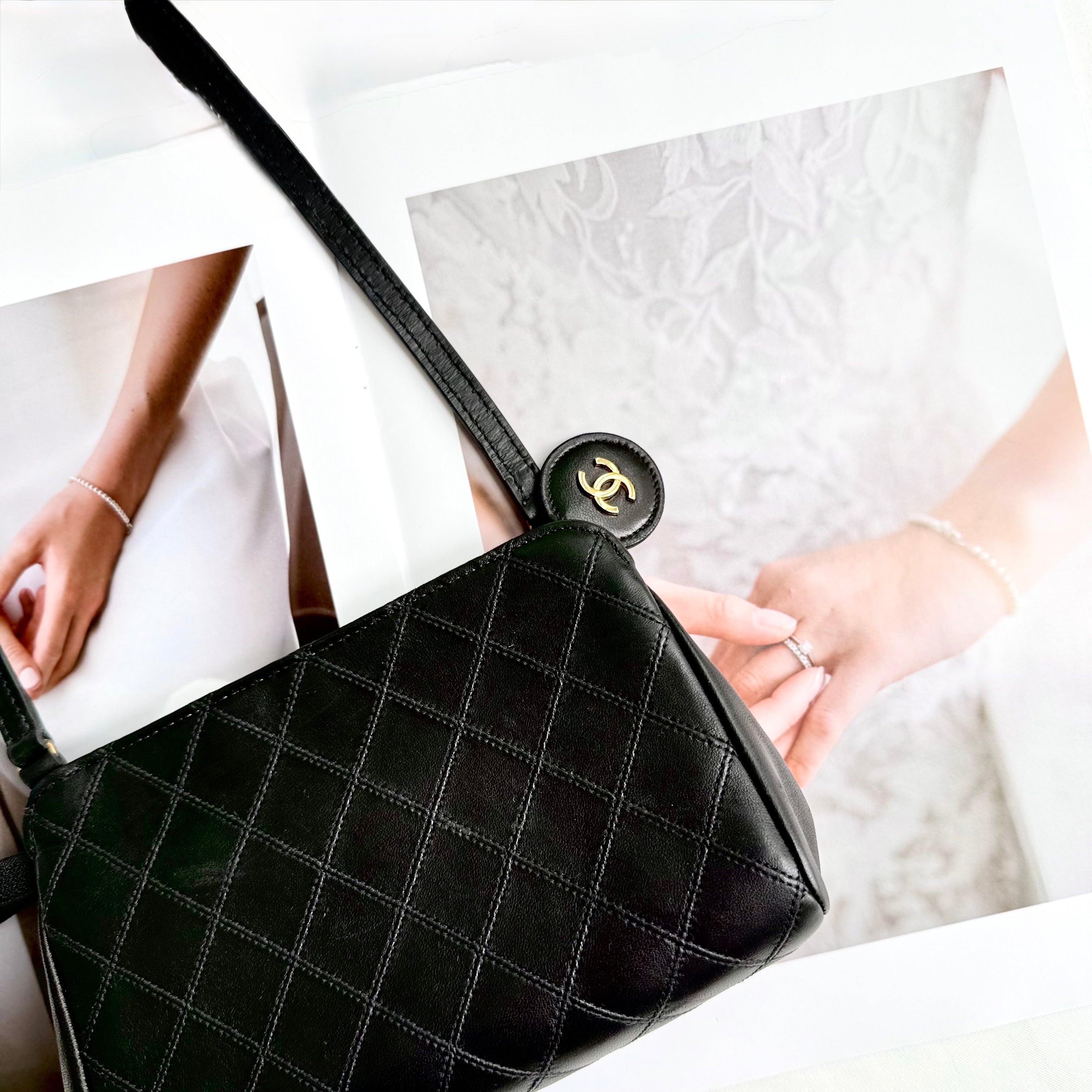 CHANEL CC Quilted Shoulder Bag