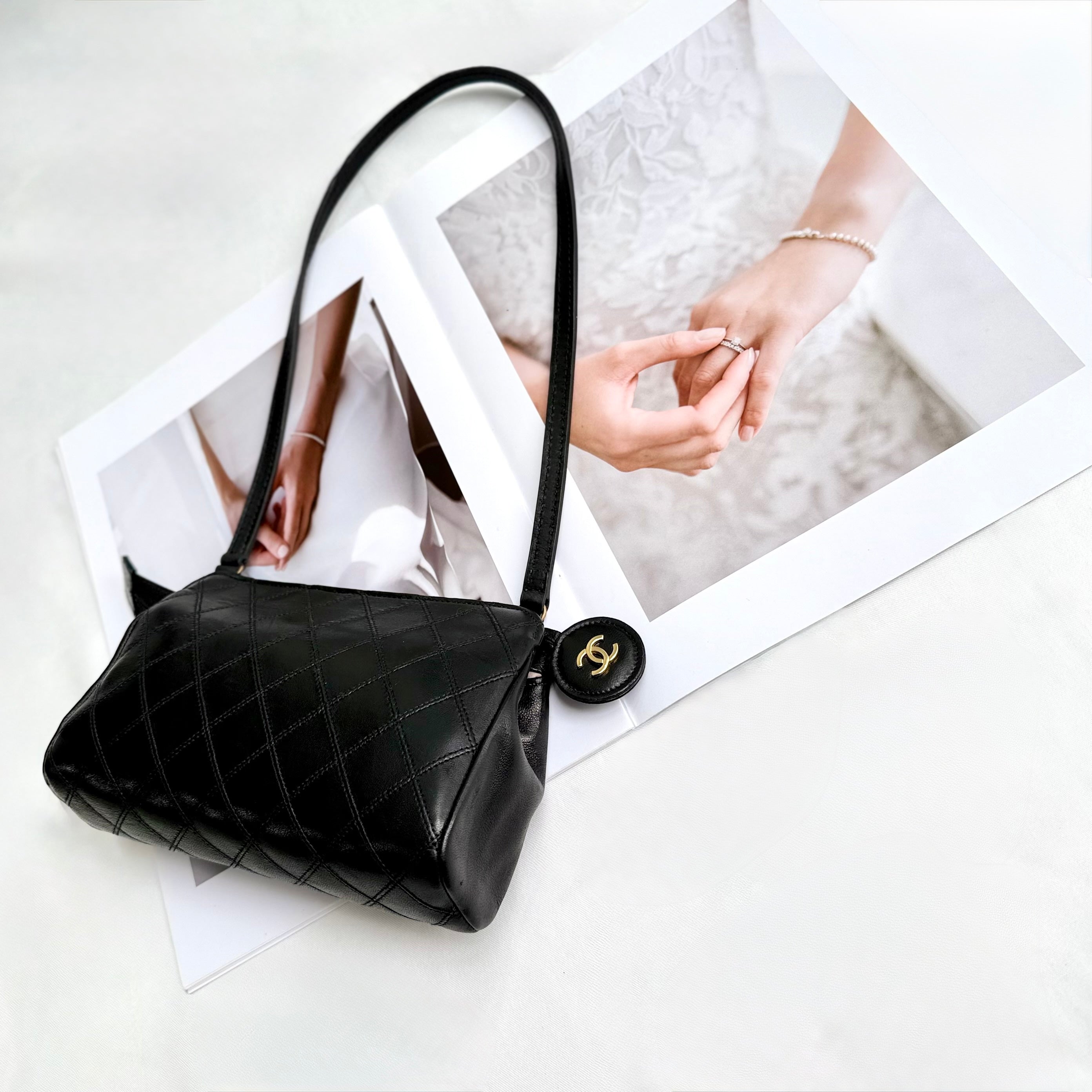 CHANEL CC Quilted Shoulder Bag