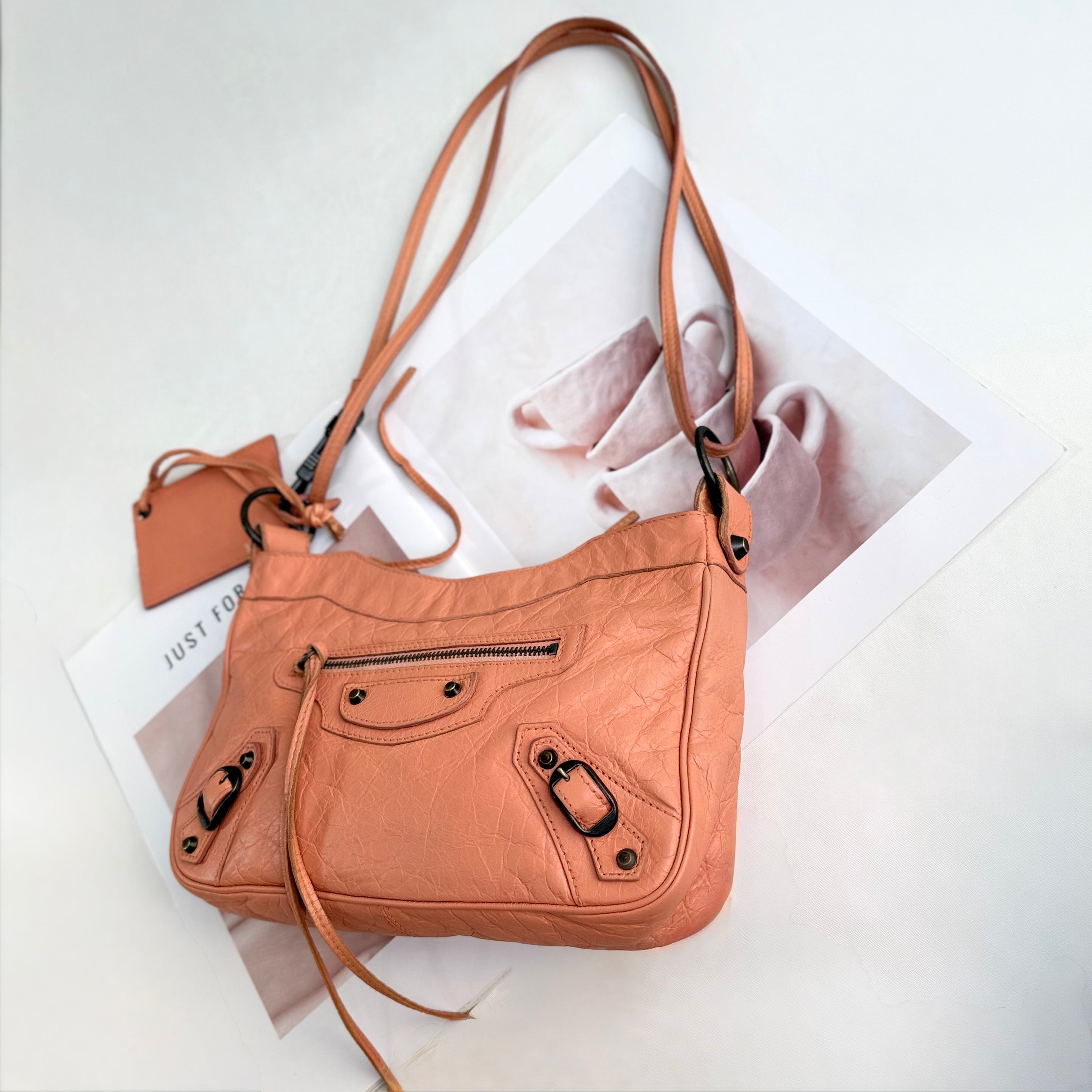 Balenciaga Brown Motocross Classic Hip Crossbody