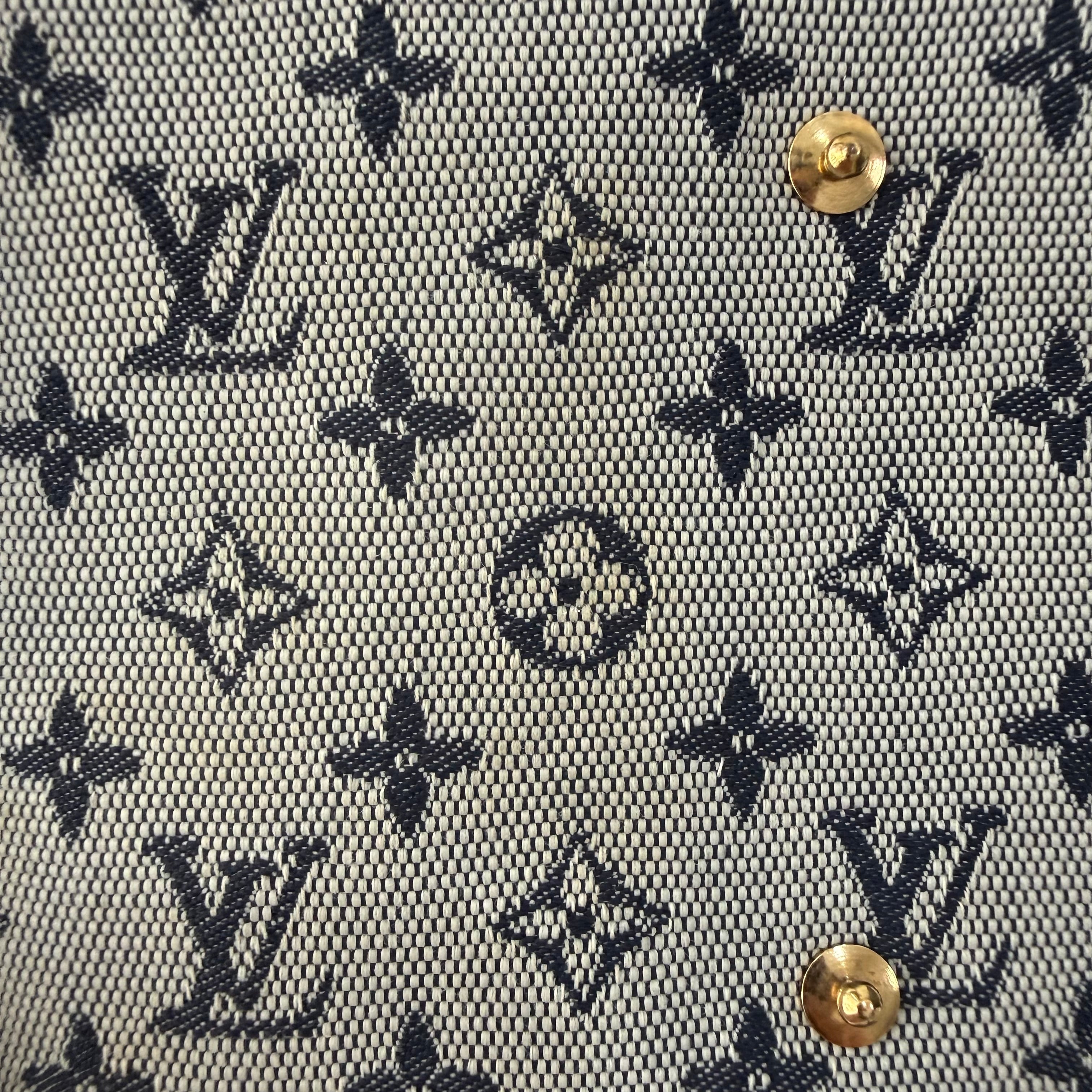 Louis Vuitton Blue Monogram Mini Lin Compact Wallet