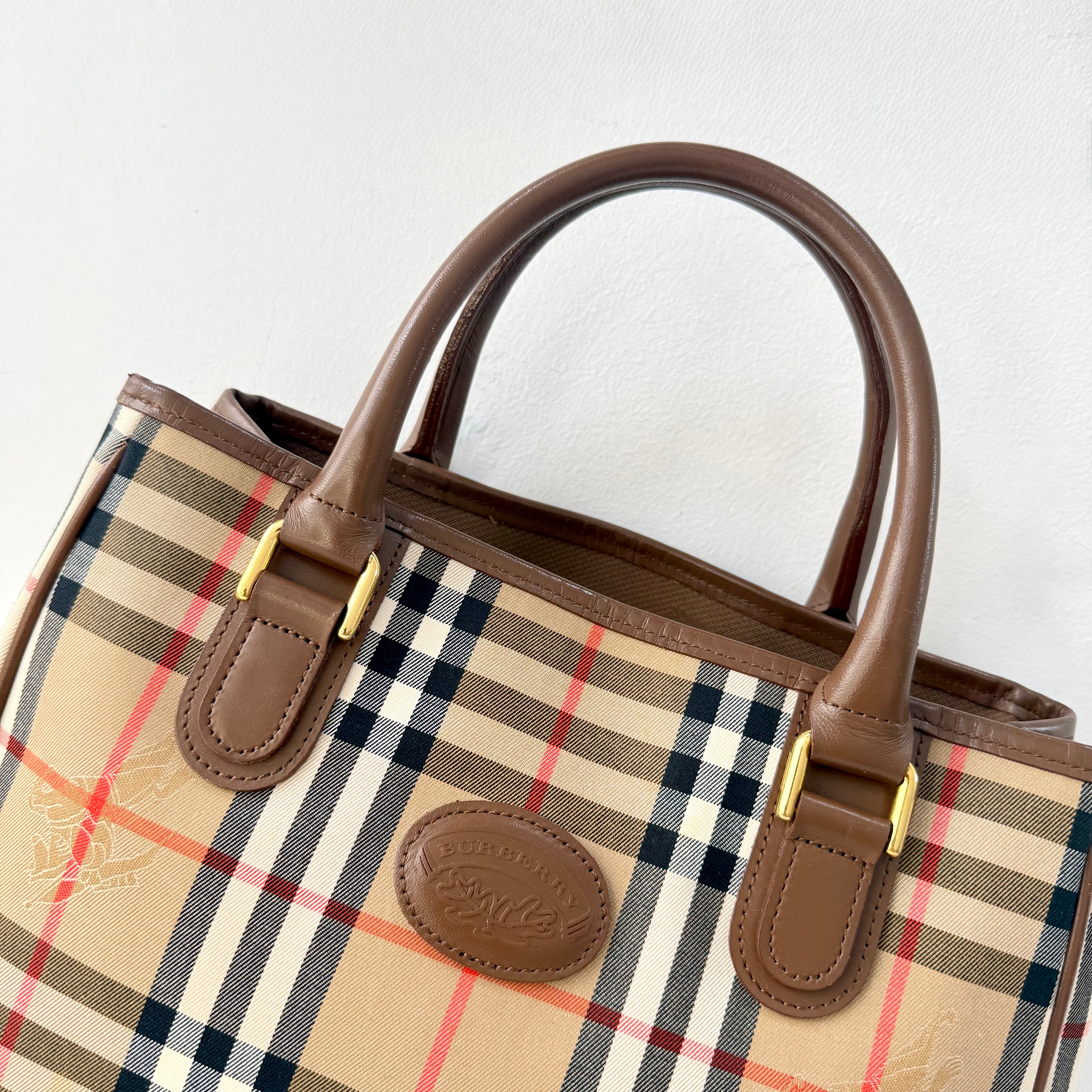 Burberry Nova Check Shadow Horse Tote