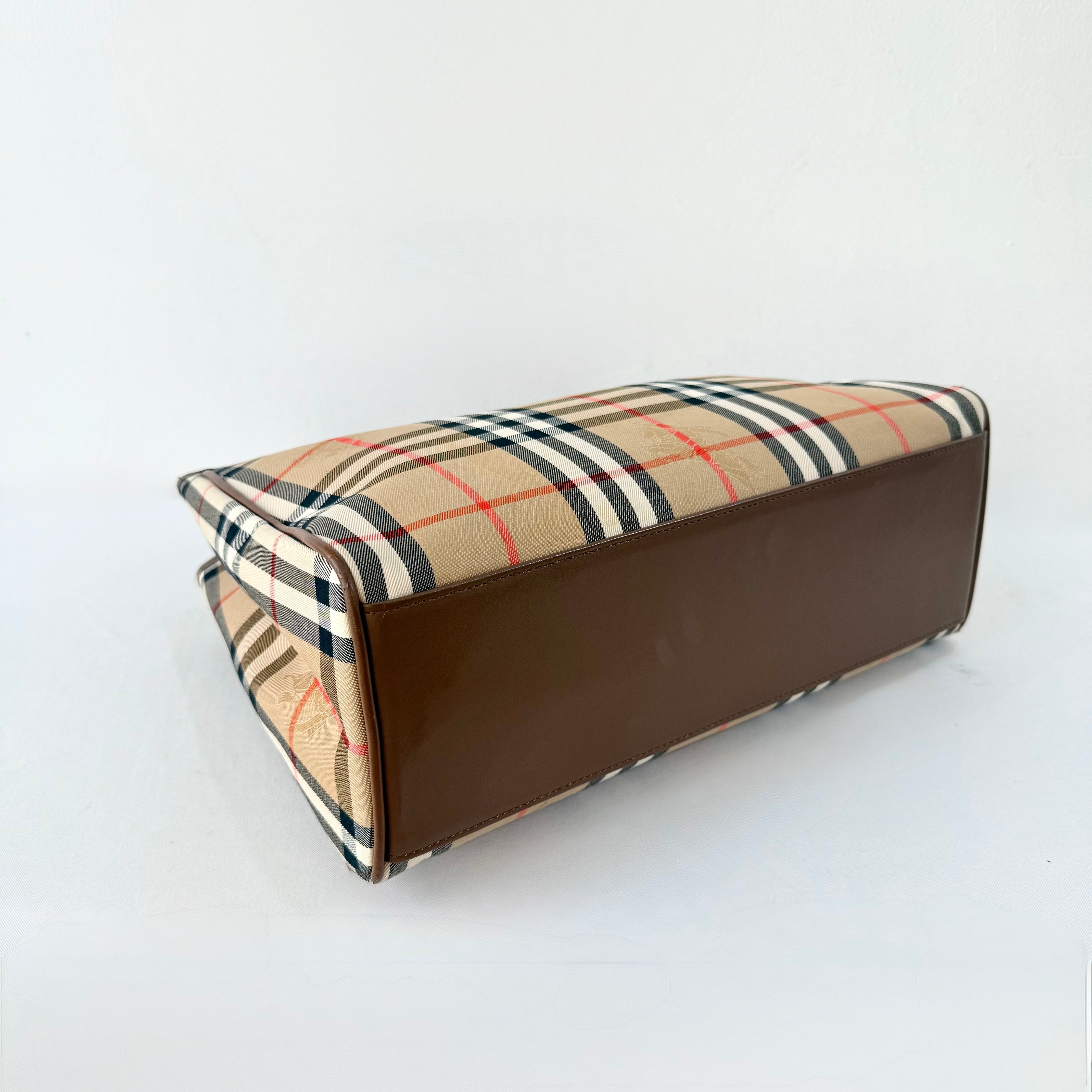 Burberry Nova Check Shadow Horse Tote