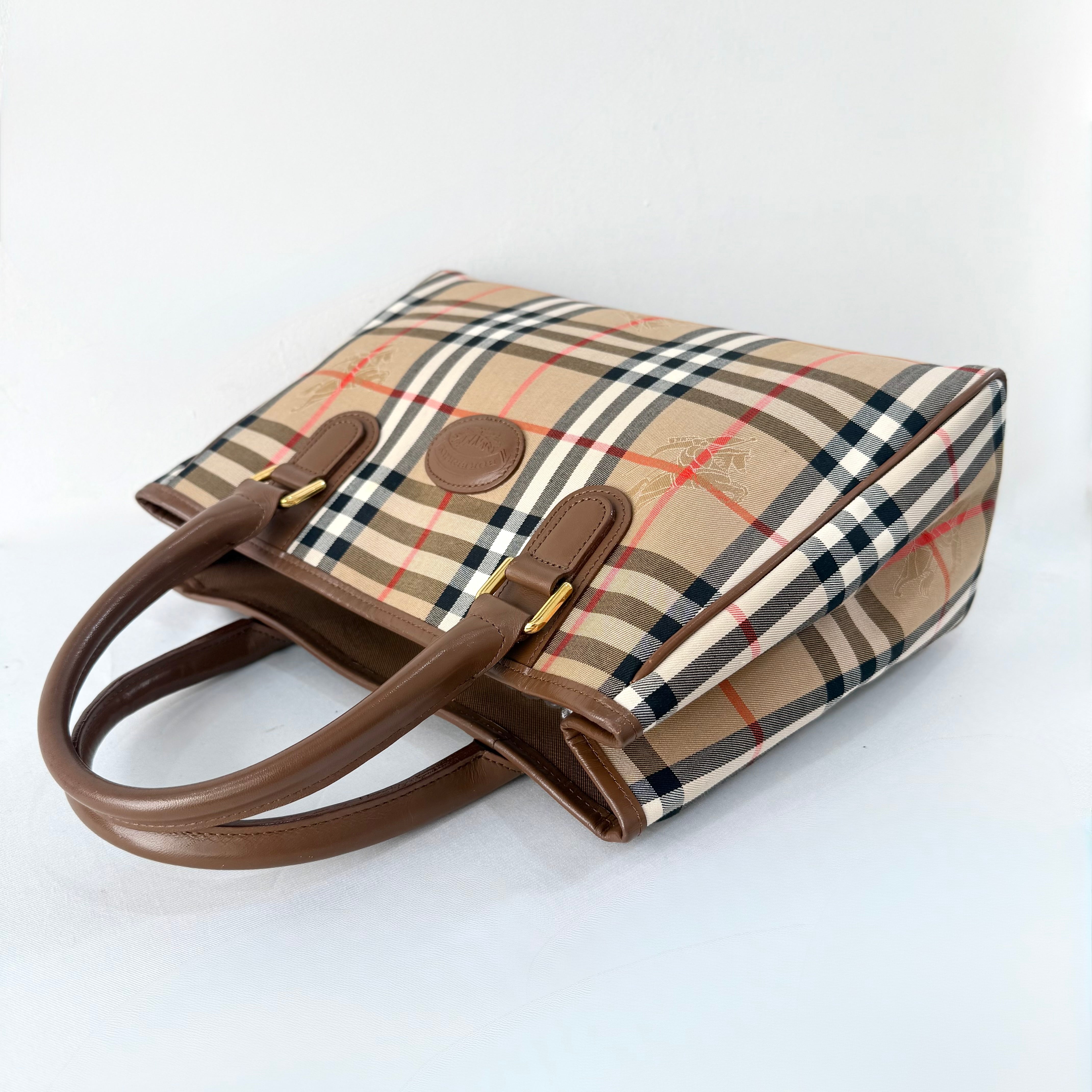 Burberry Nova Check Shadow Horse Tote