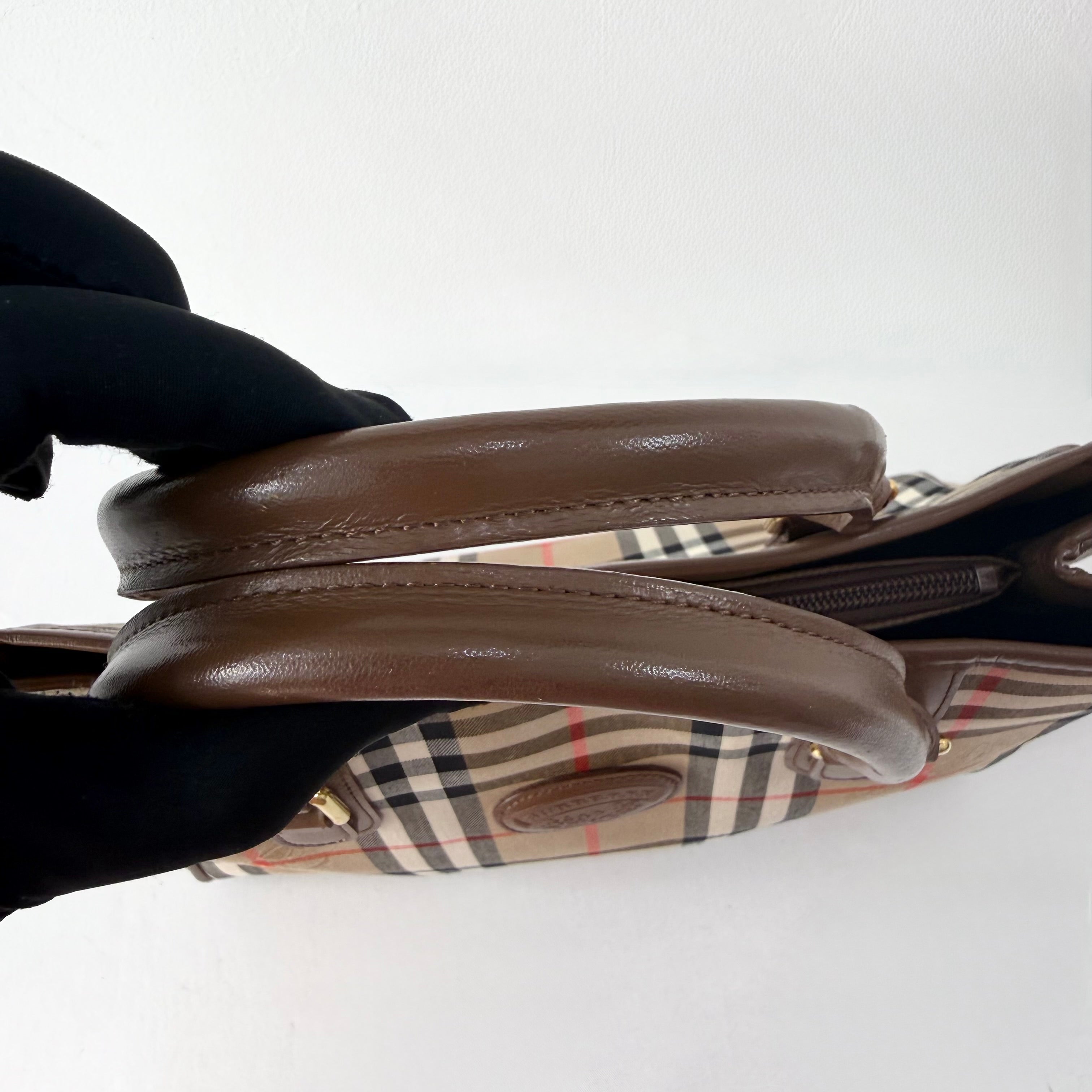 Burberry Nova Check Shadow Horse Tote