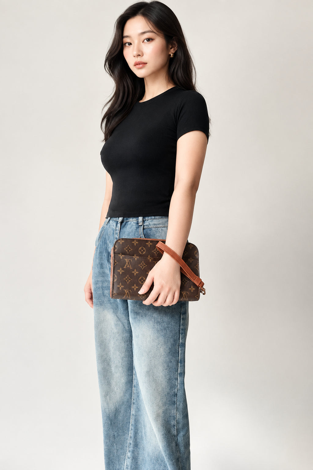 Louis Vuitton Monogram Canvas Orsay Clutch Bag