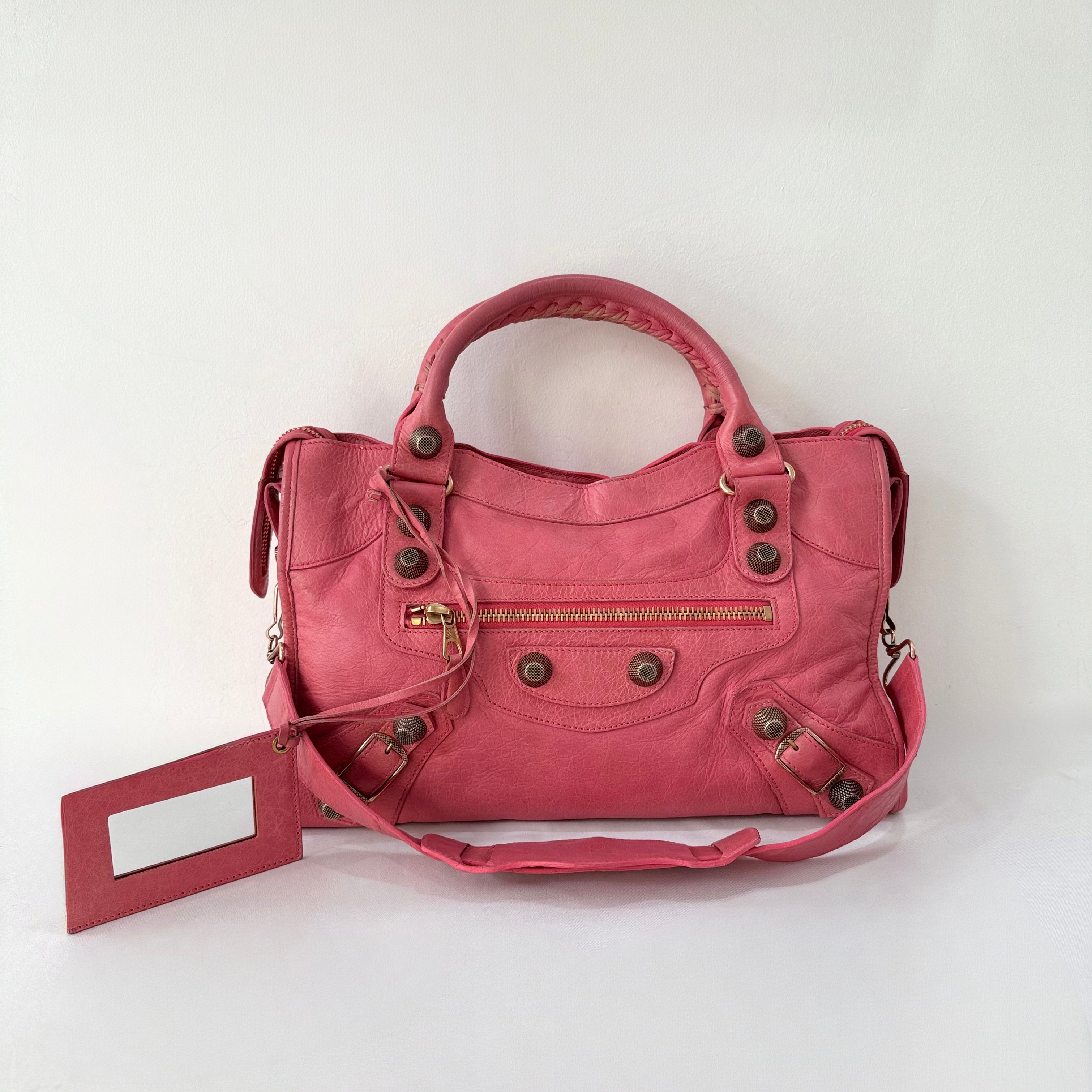 Balenciaga Giant City Bag in Pink