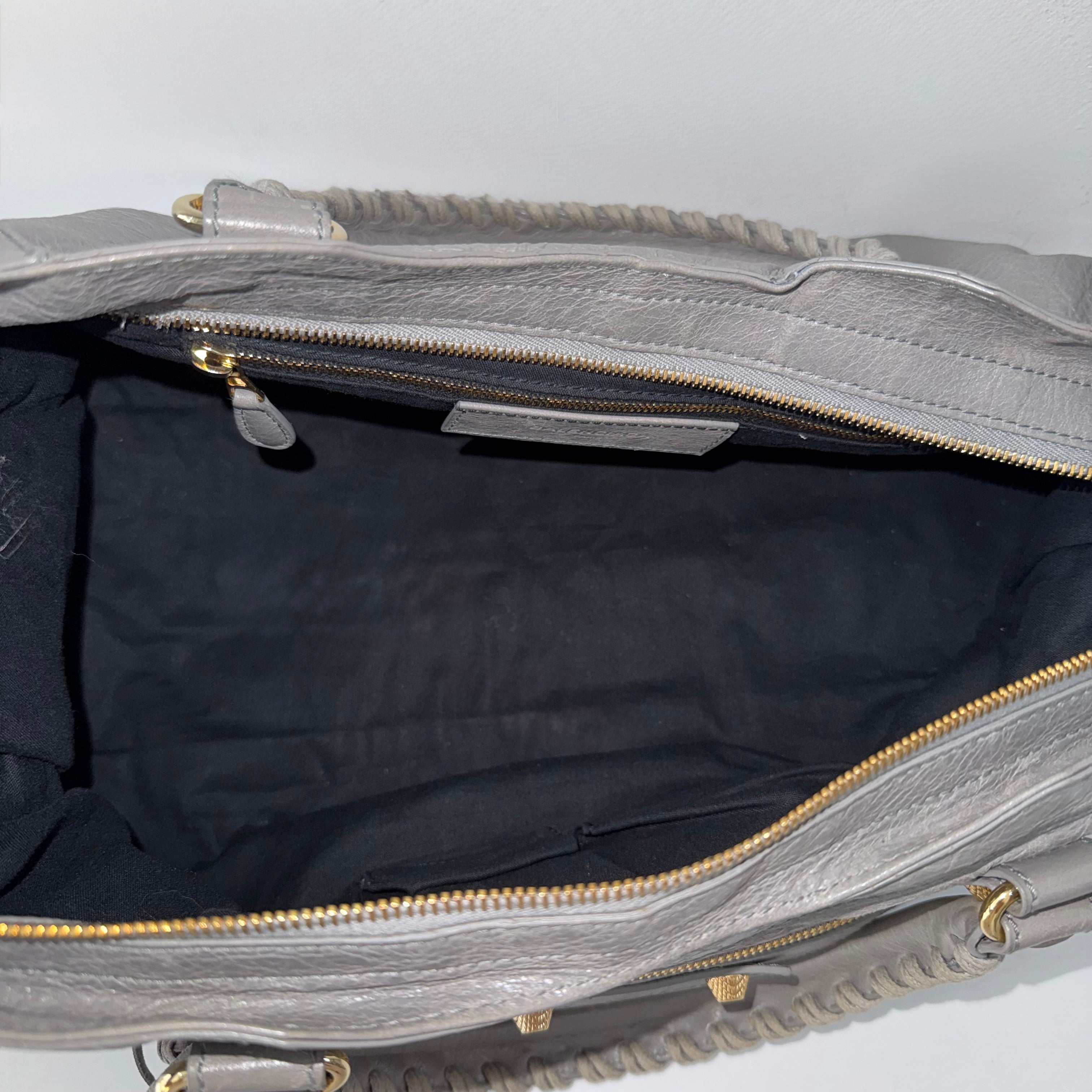 Balenciaga Agneau Giant Gold Hardware Part Time Gris Pyrite