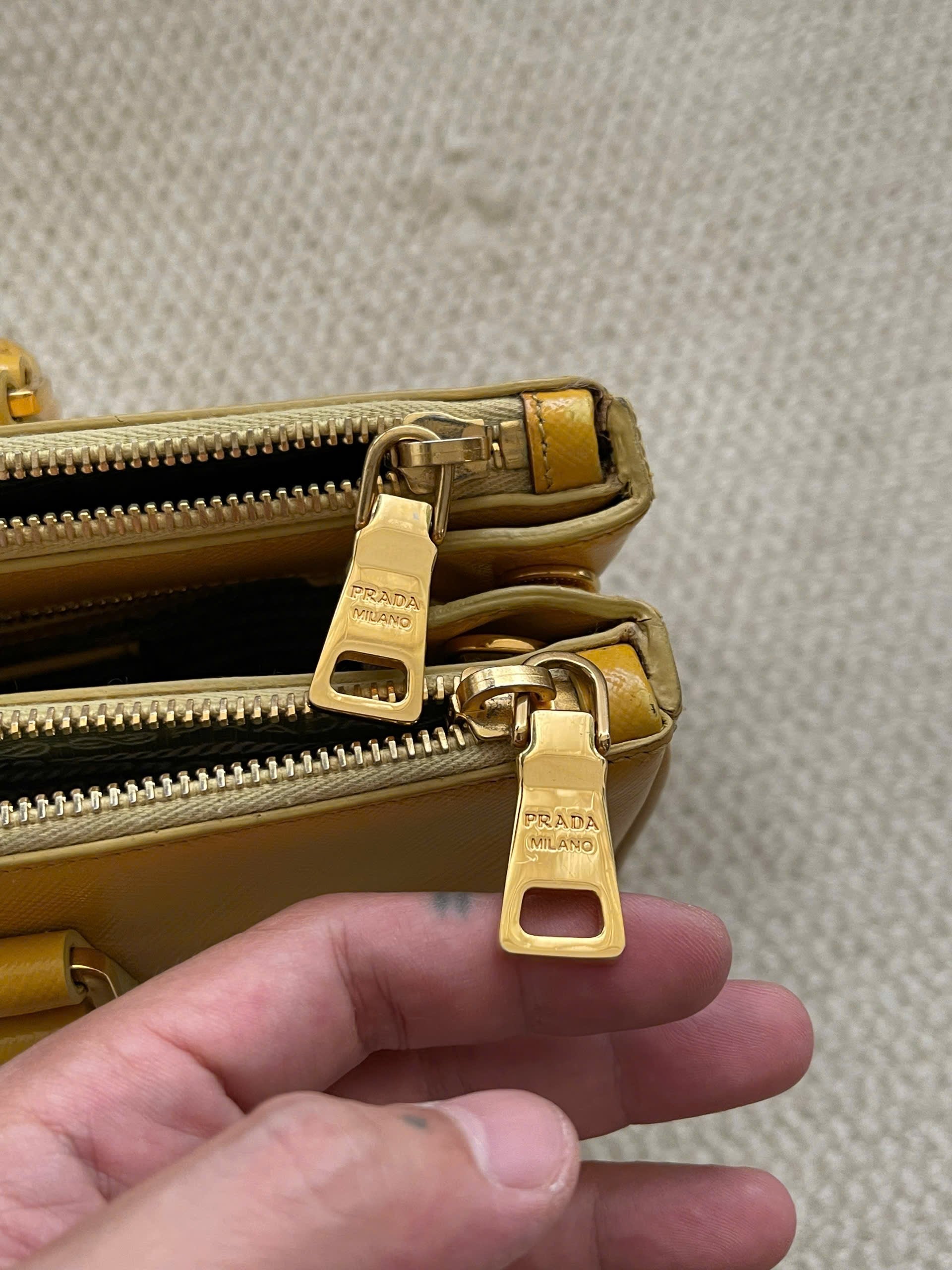 Prada Saffiano Lux Galleria Double Zip Tote