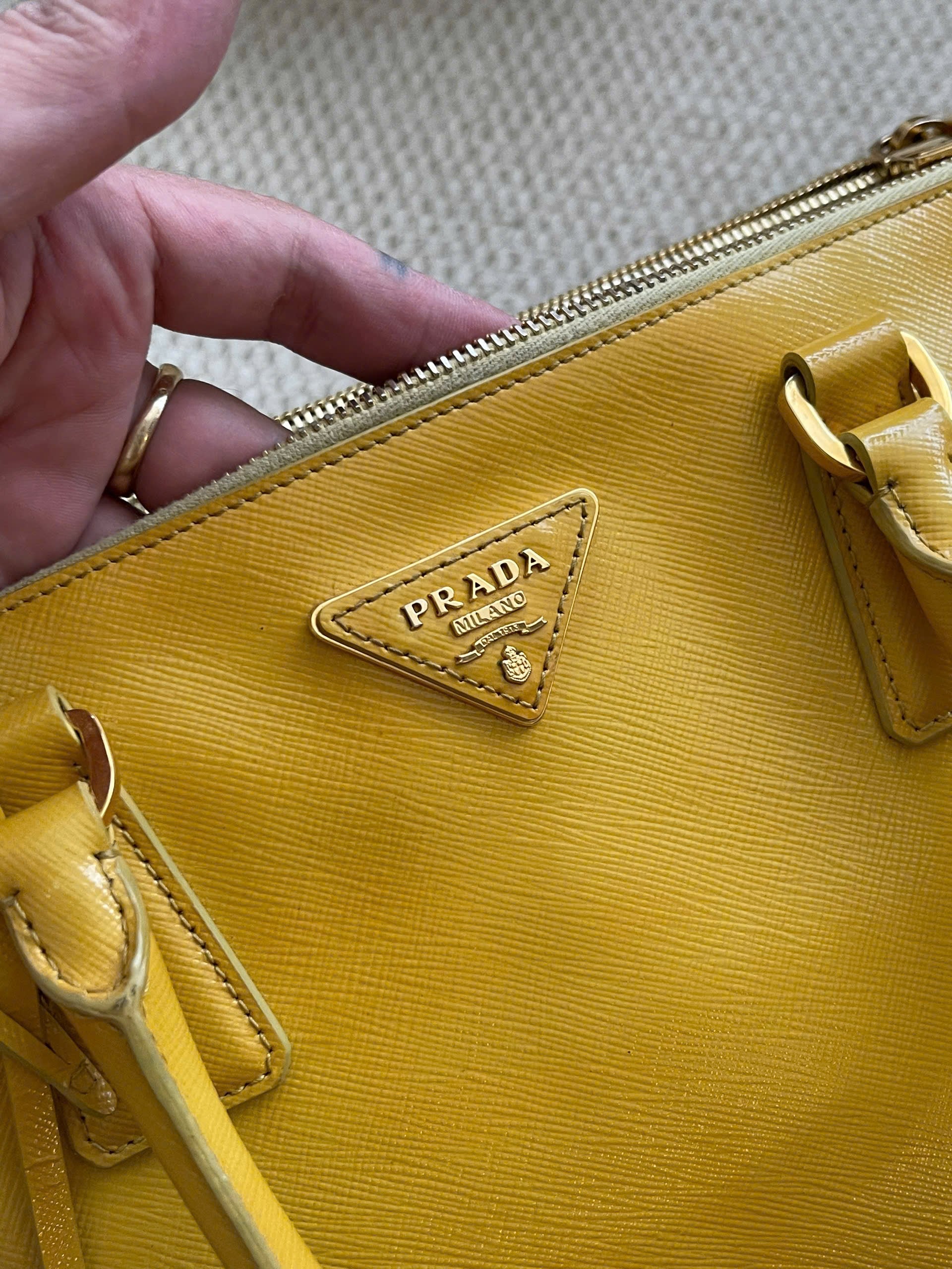 Prada Saffiano Lux Galleria Double Zip Tote