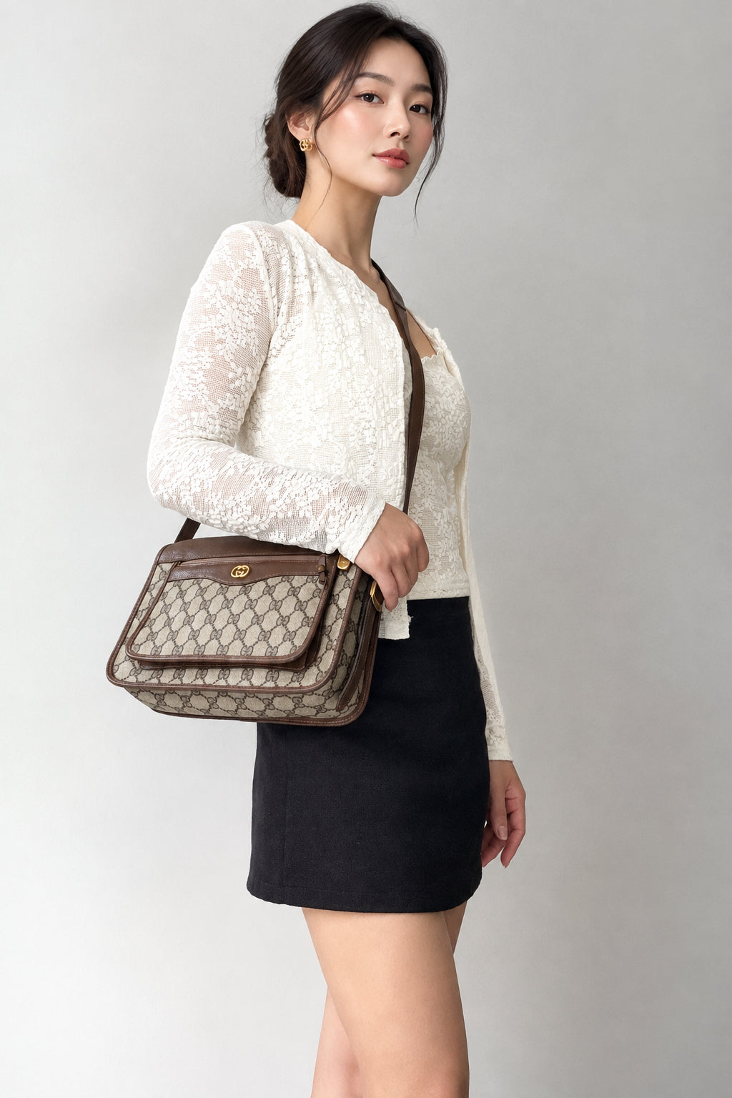 Gucci GG Supreme Ophidia Shoulder Bag