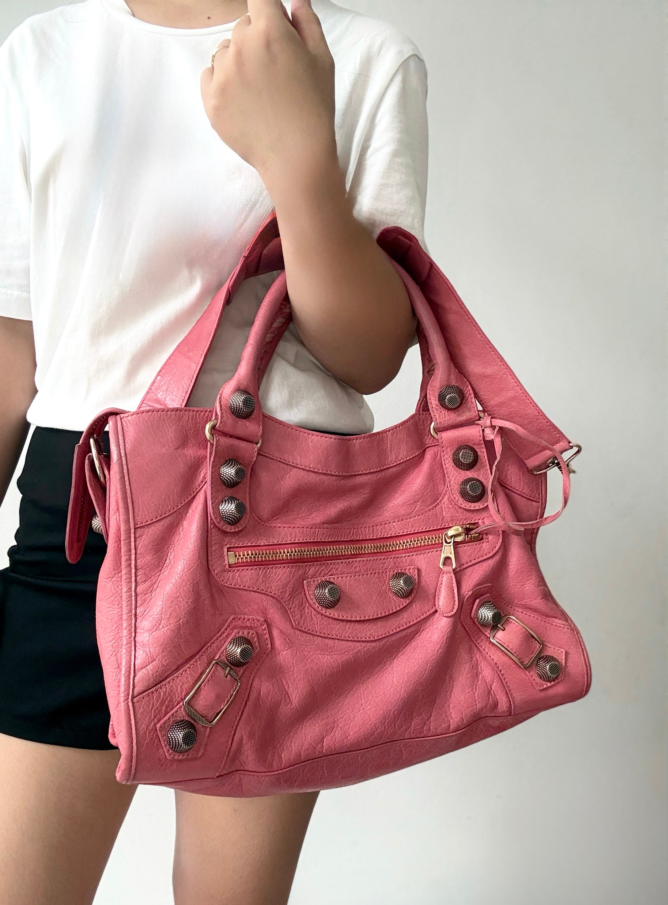 Balenciaga Giant City Bag in Pink