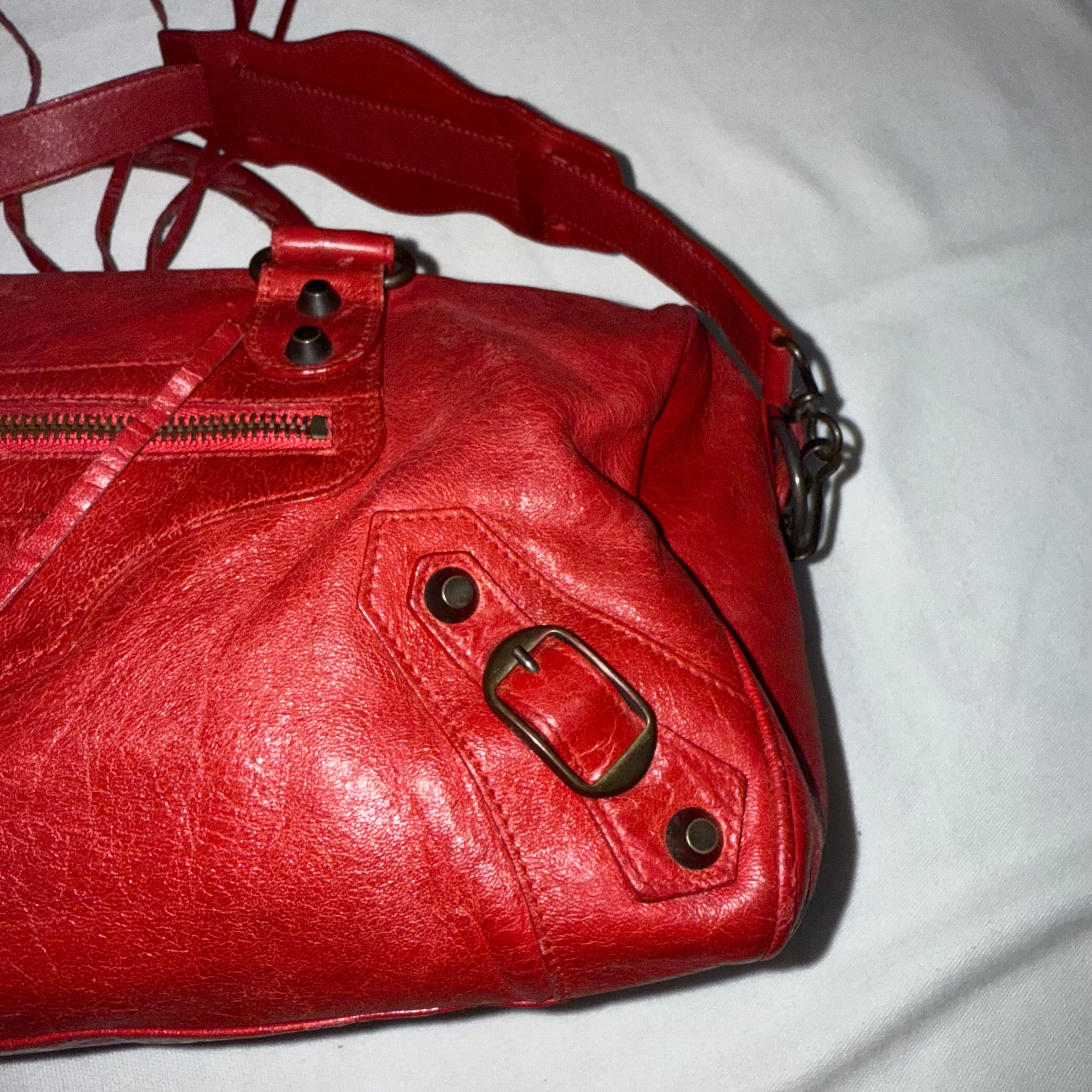 Balenciaga Twiggy Red Handbag