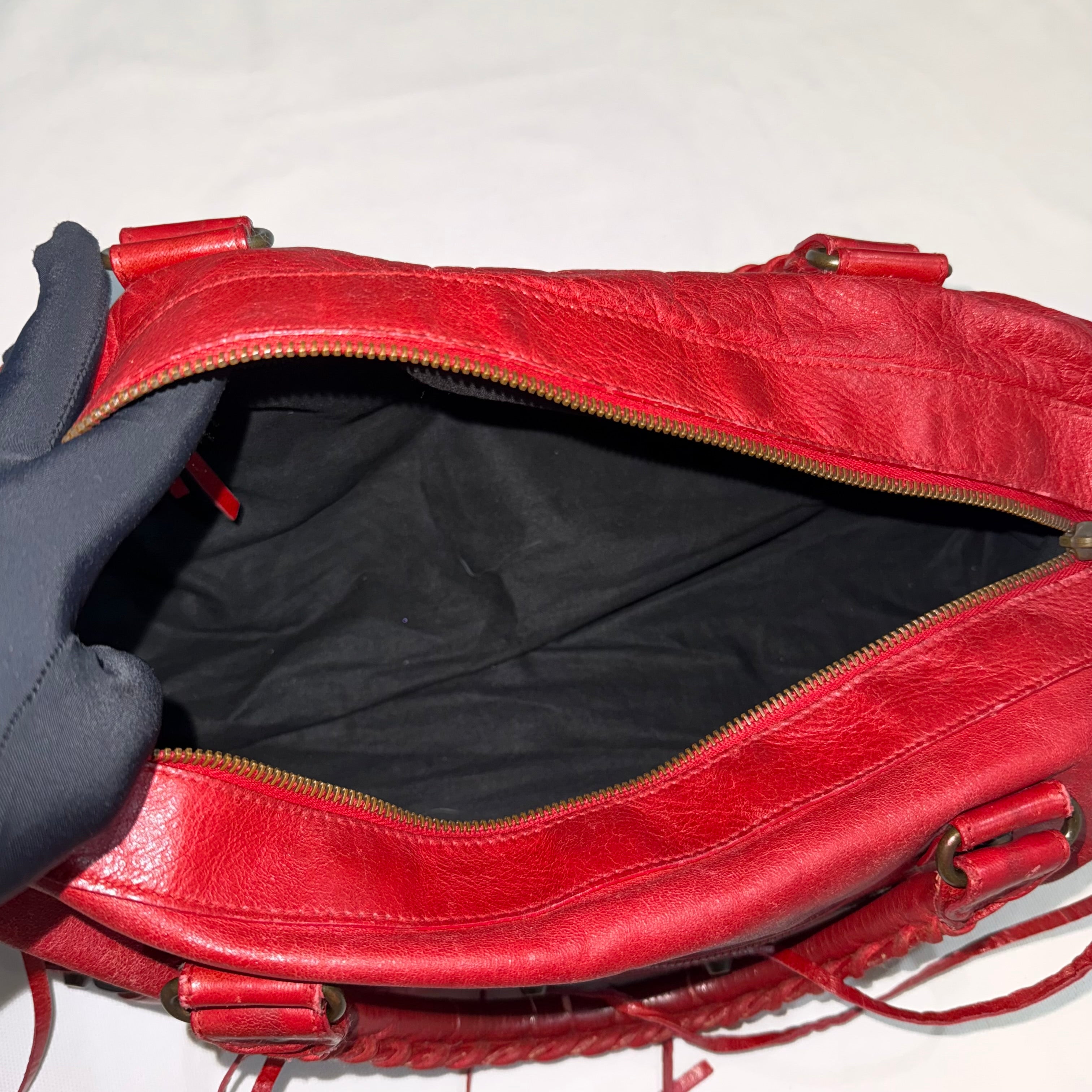 Balenciaga Twiggy Red Handbag
