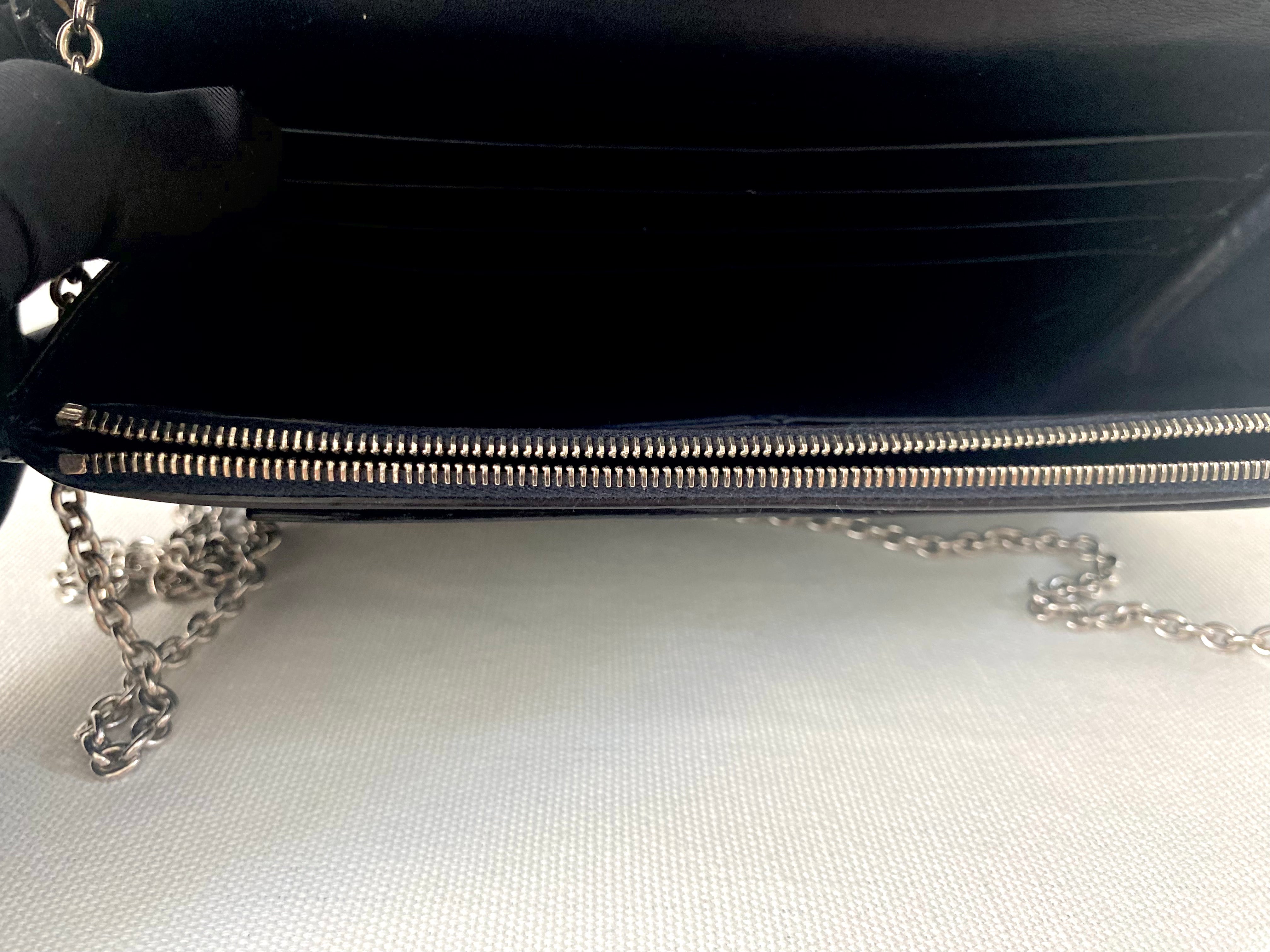 Celine Leather Pocket Envelope Flap Bag