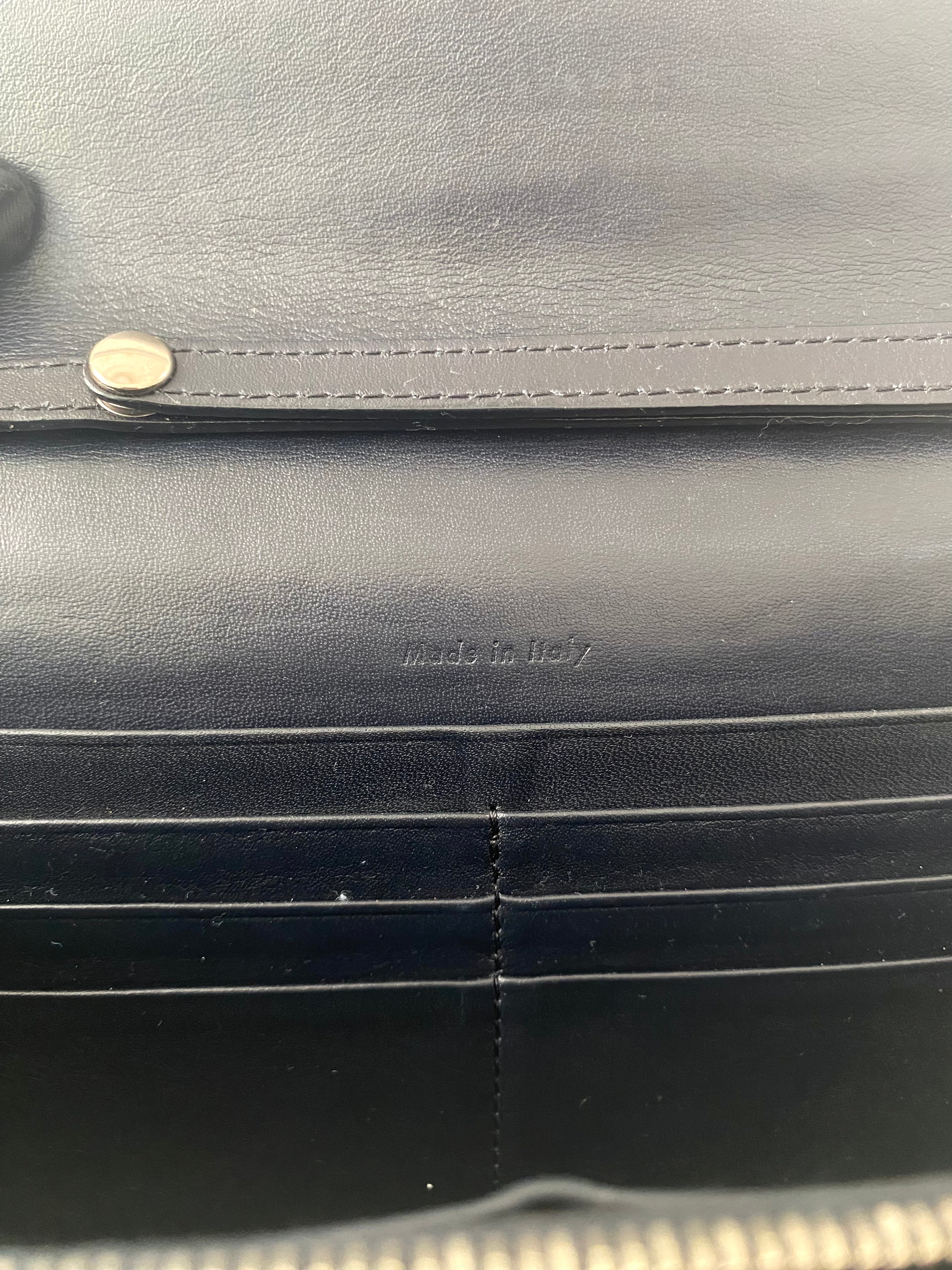 Celine Leather Pocket Envelope Flap Bag