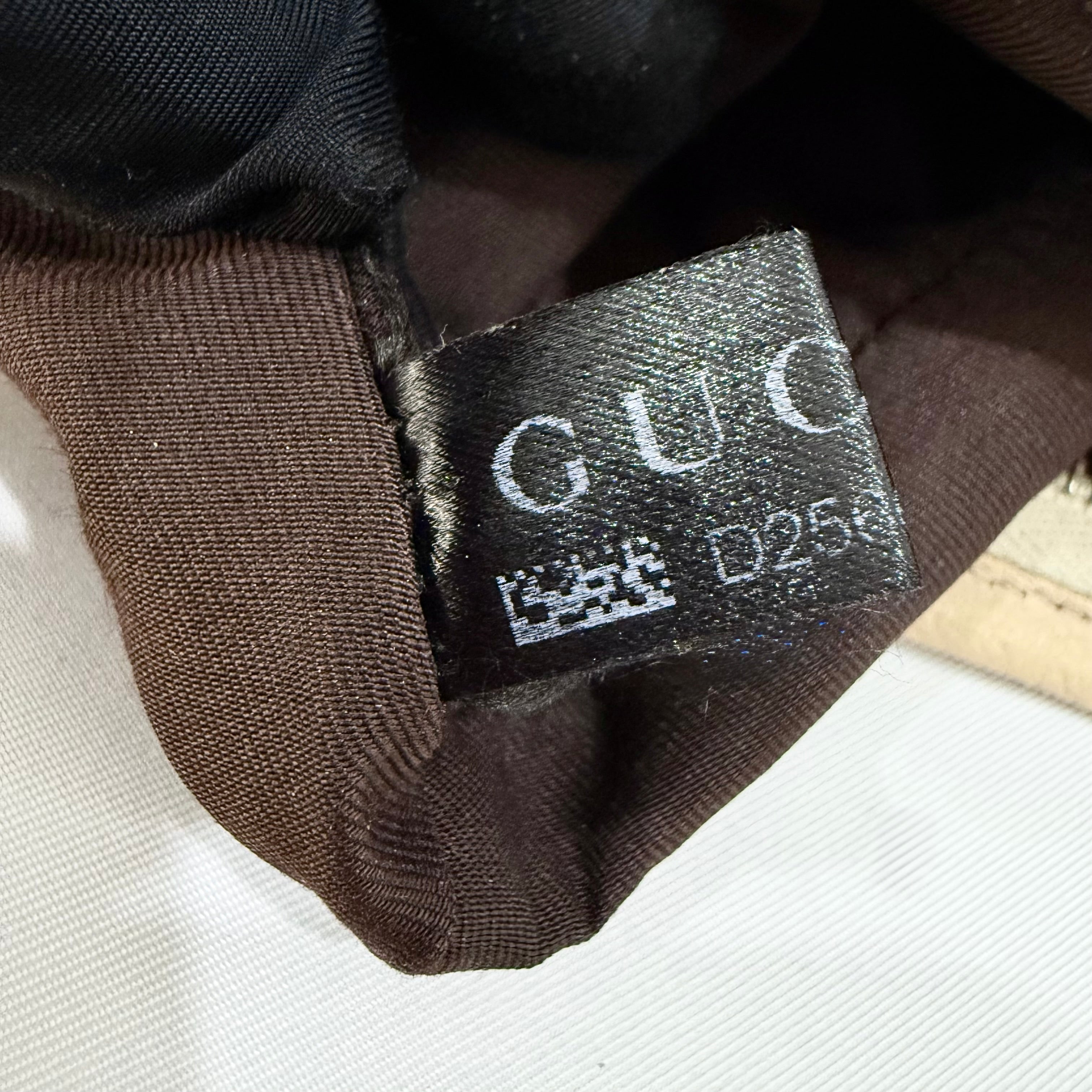 Gucci Beige GG Canvas Abbey D-Ring Pochette