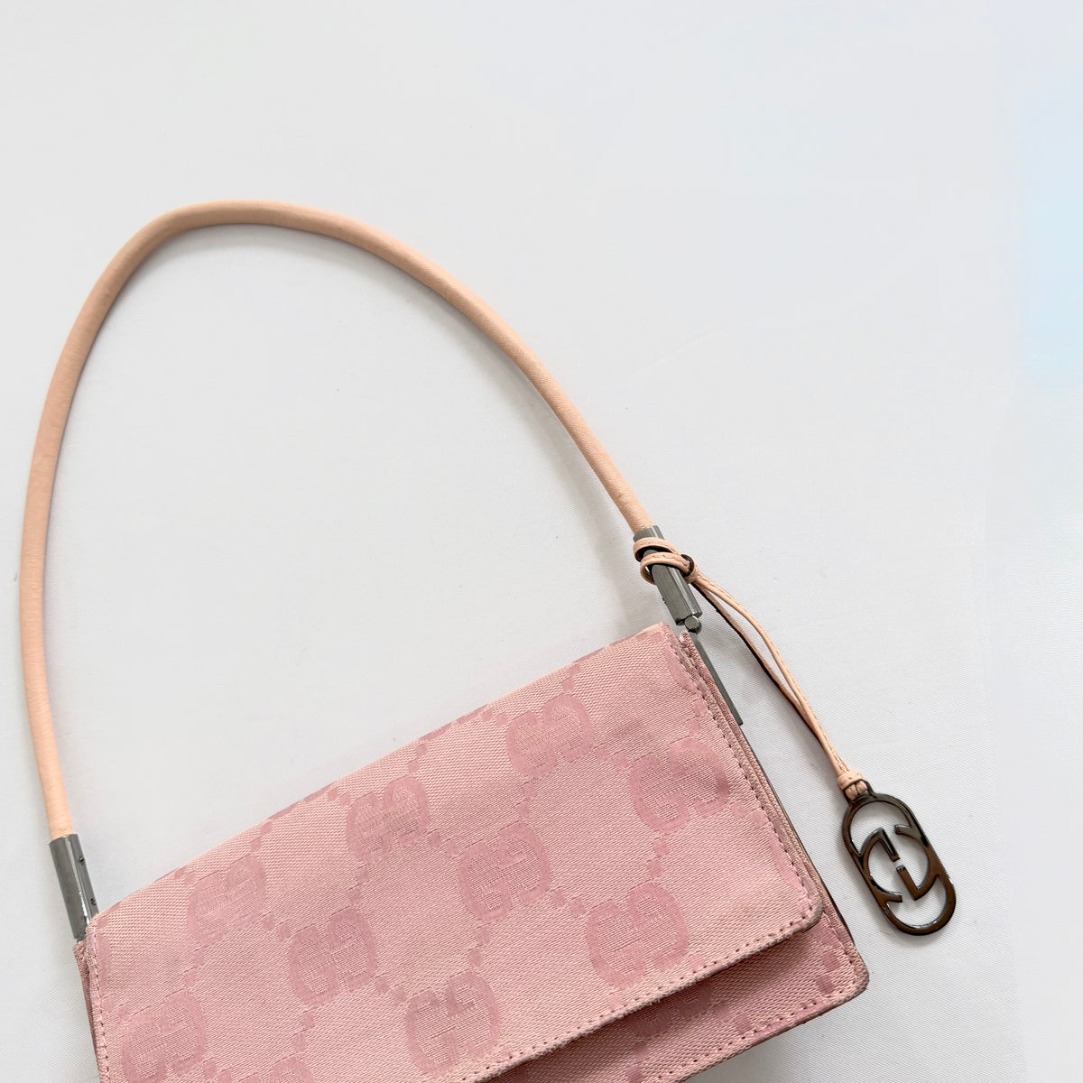 Gucci Pink Monogram Canvas Bag