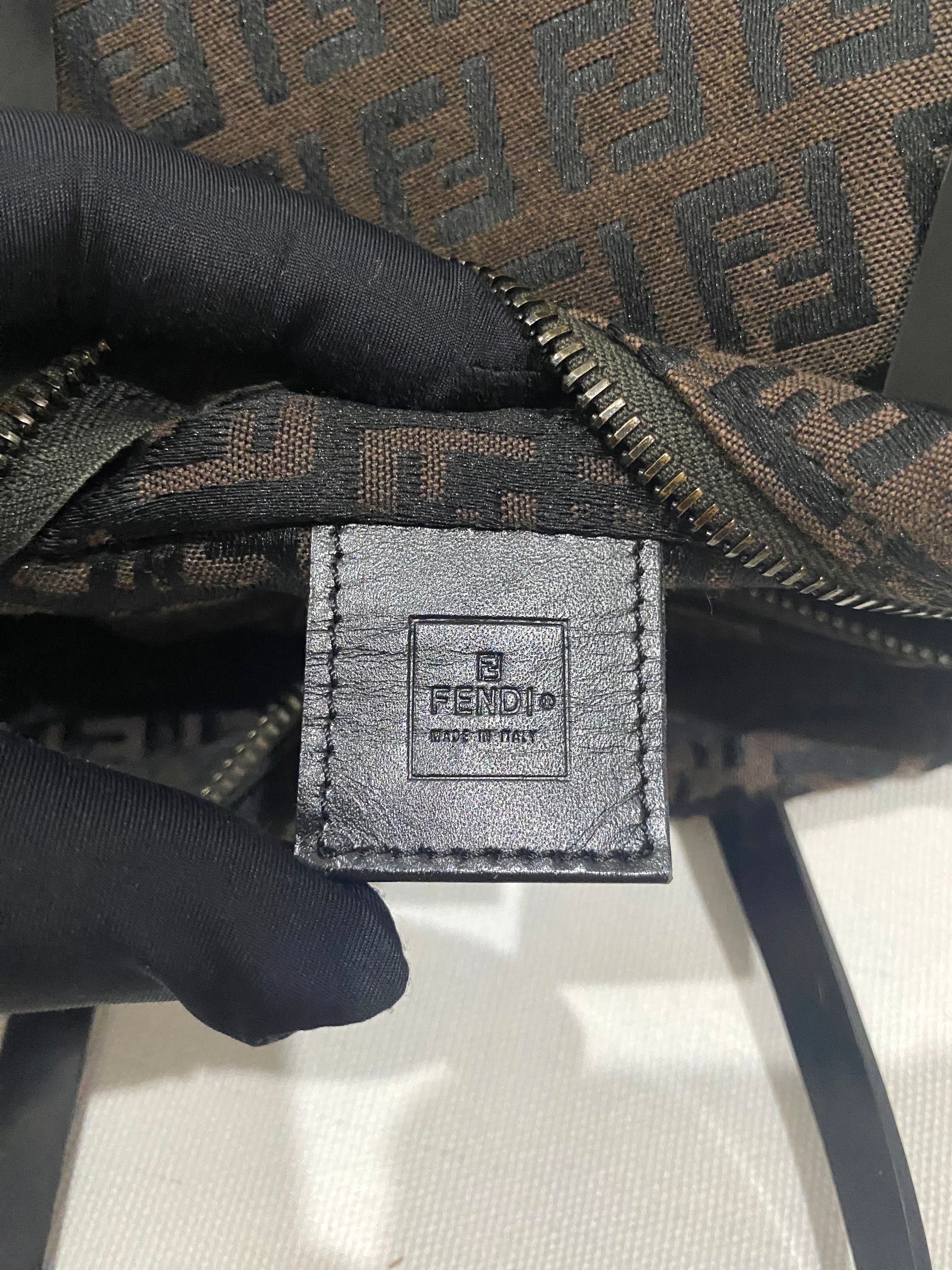 Fendi Mini Zucchino Chocolate Bag