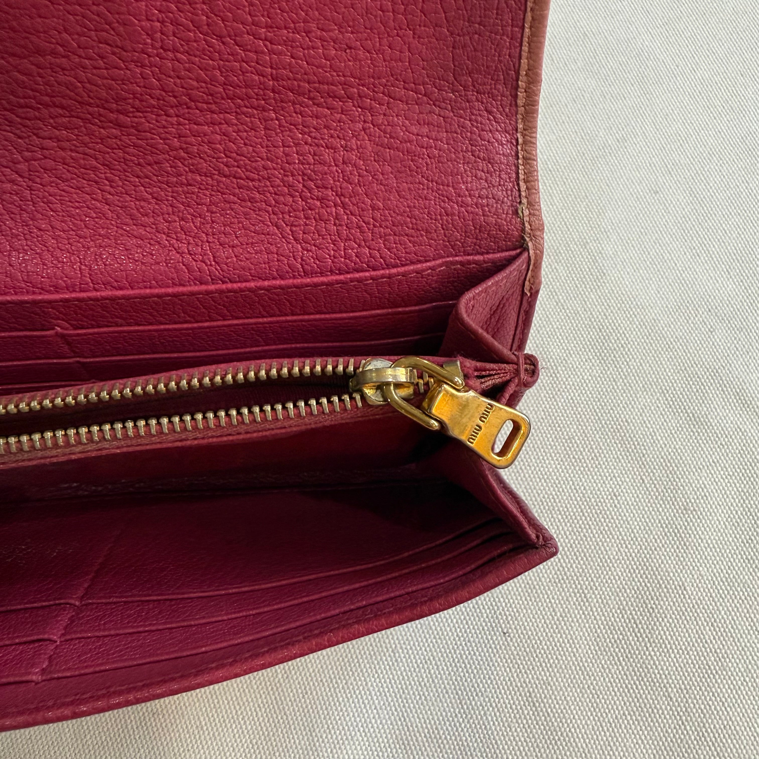 Miu Miu Blush Pink Long Wallet