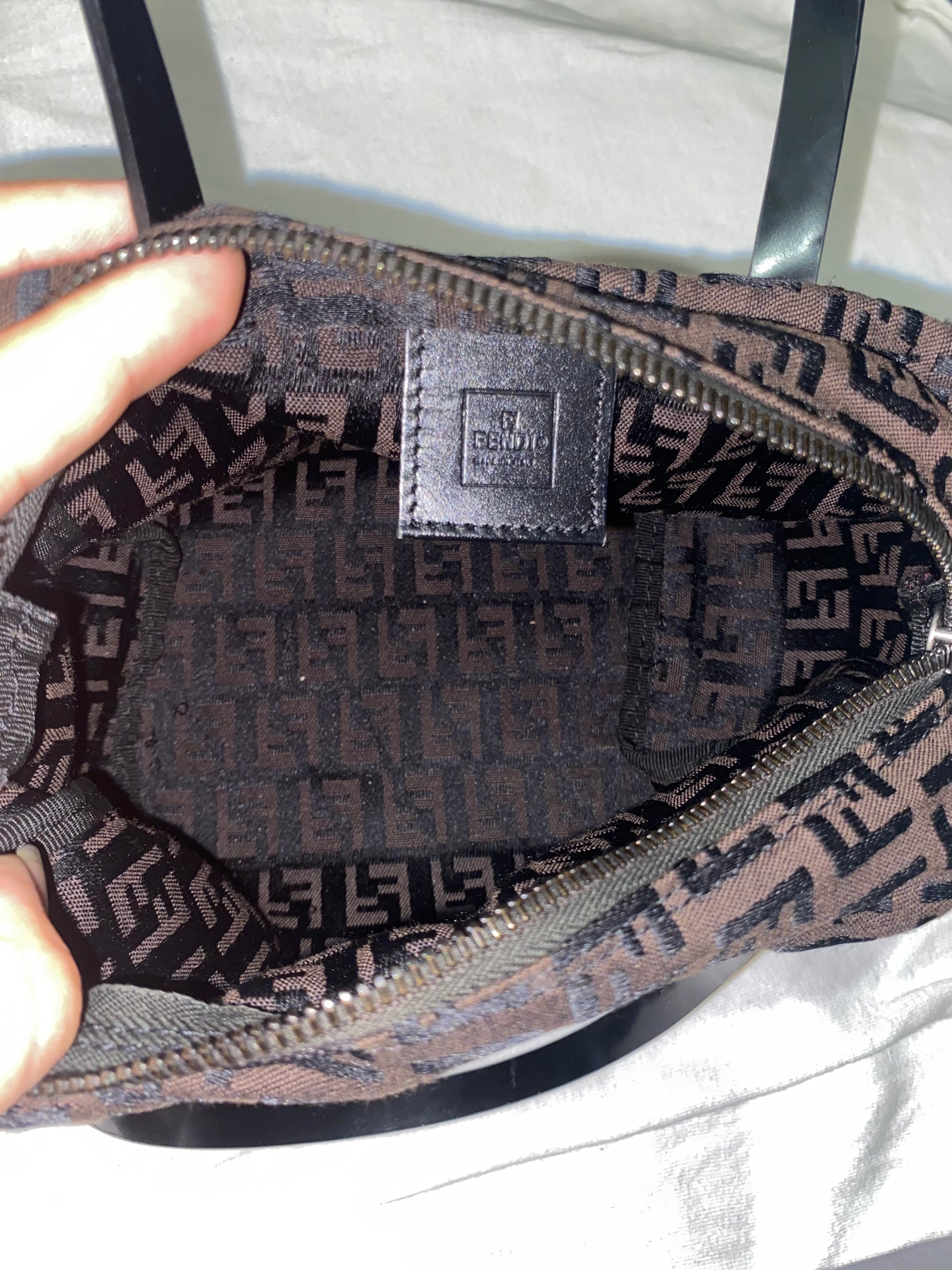 Fendi Mini Zucchino Chocolate Bag