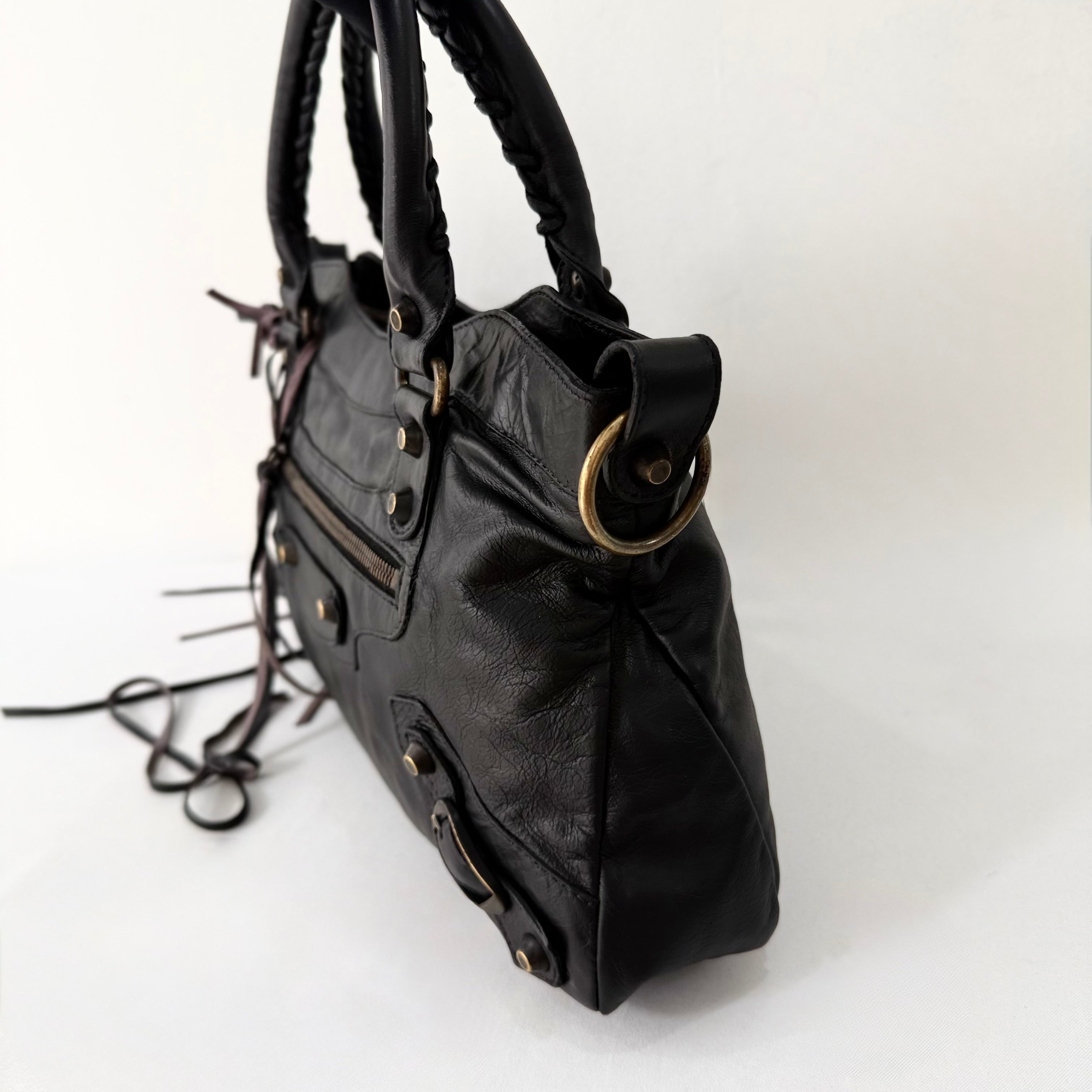 Balenciaga Le City First Bag in Black