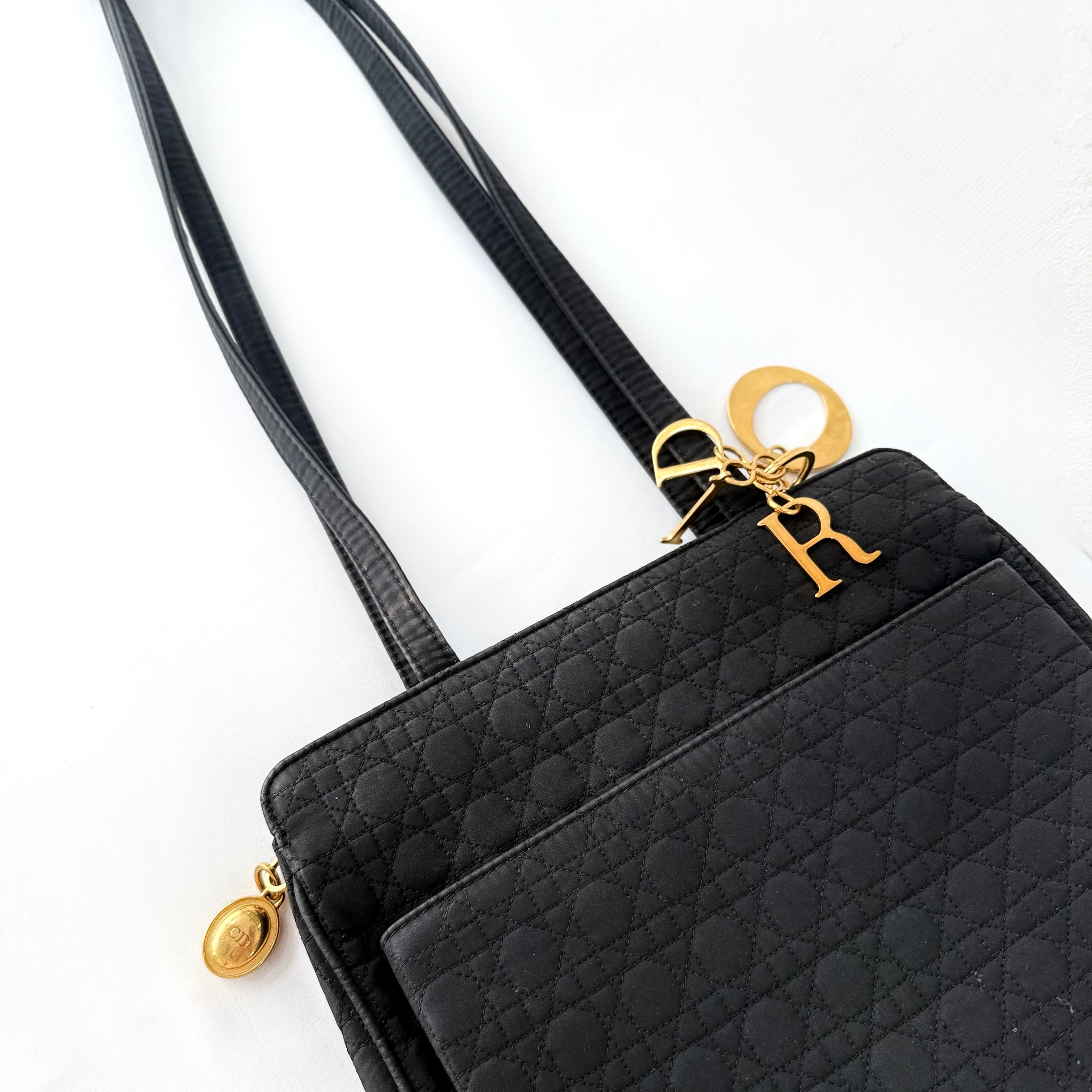 Christian Dior Lady Dior Cannage Black Shoulder Bag
