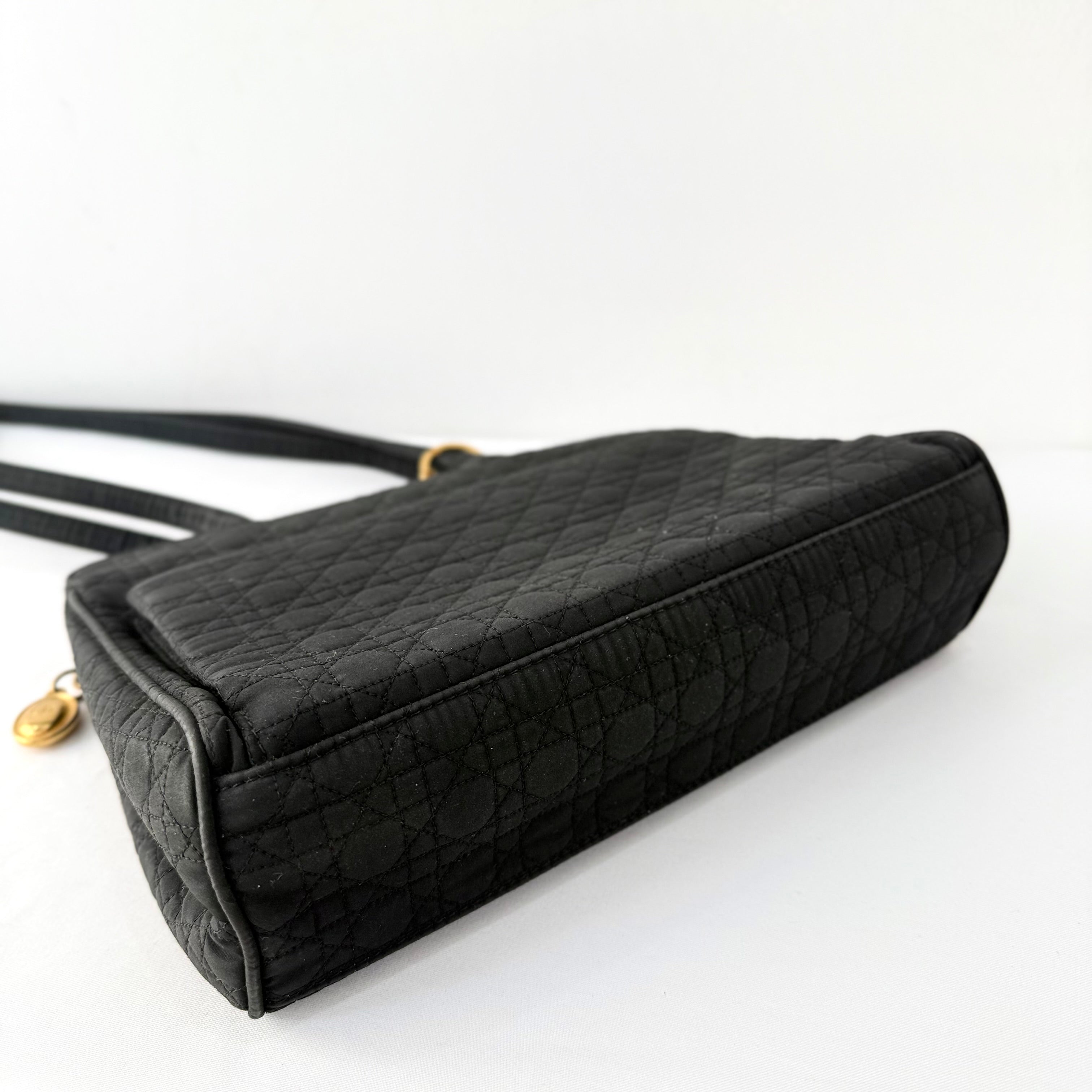 Christian Dior Lady Dior Cannage Black Shoulder Bag