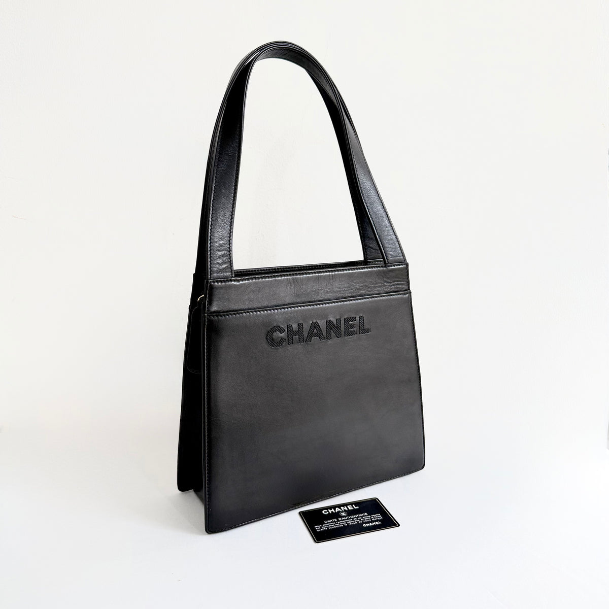 Chanel Shoulder Bag Lambskin Black