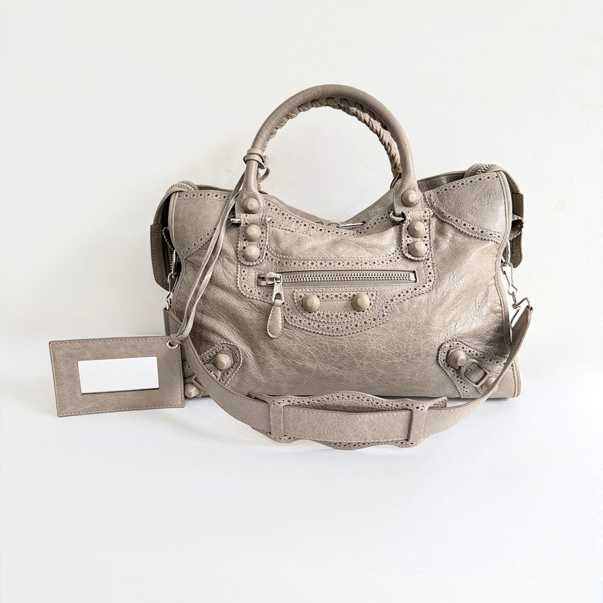 Balenciaga Giant Covered Brogues City Bag