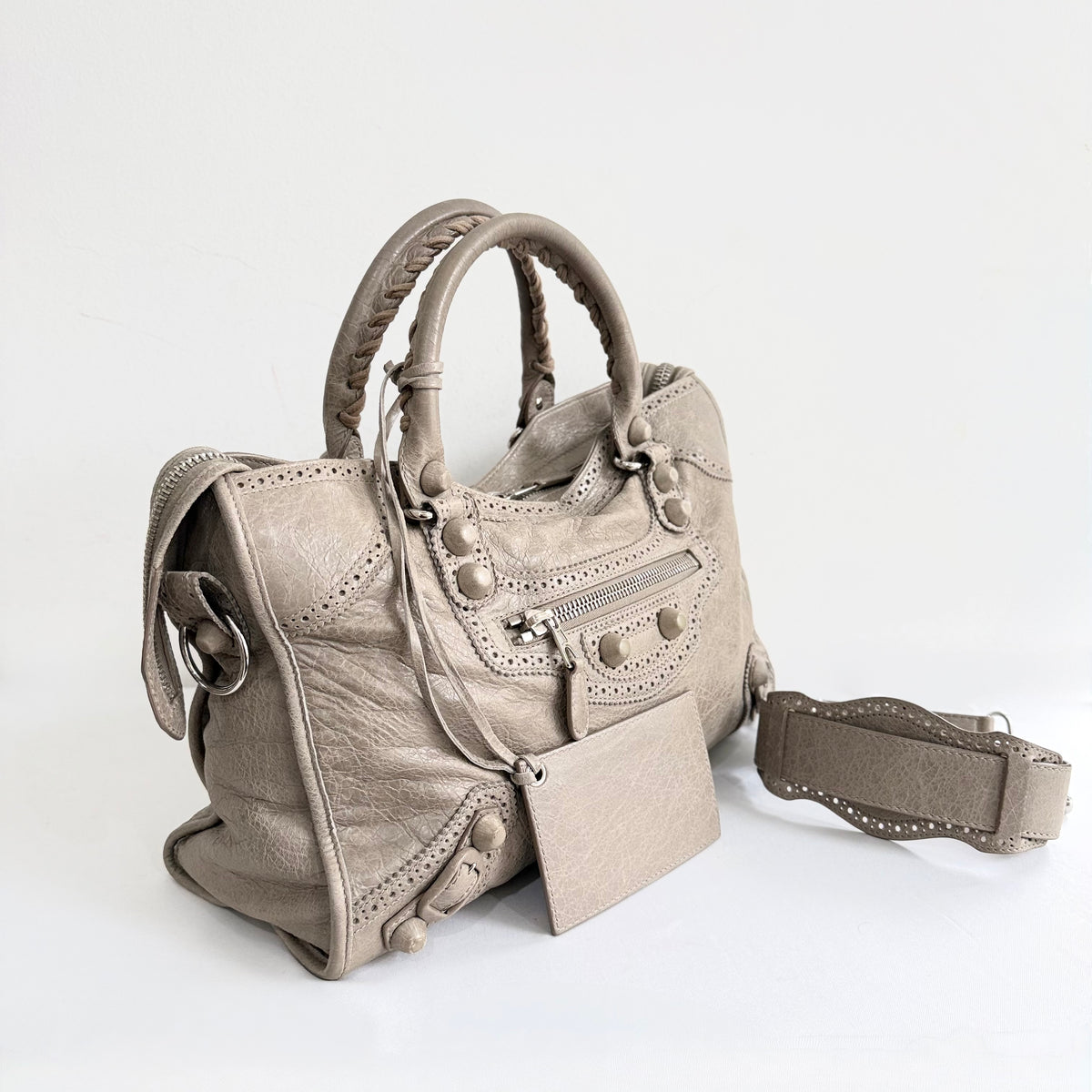 Balenciaga Giant Covered Brogues City Bag