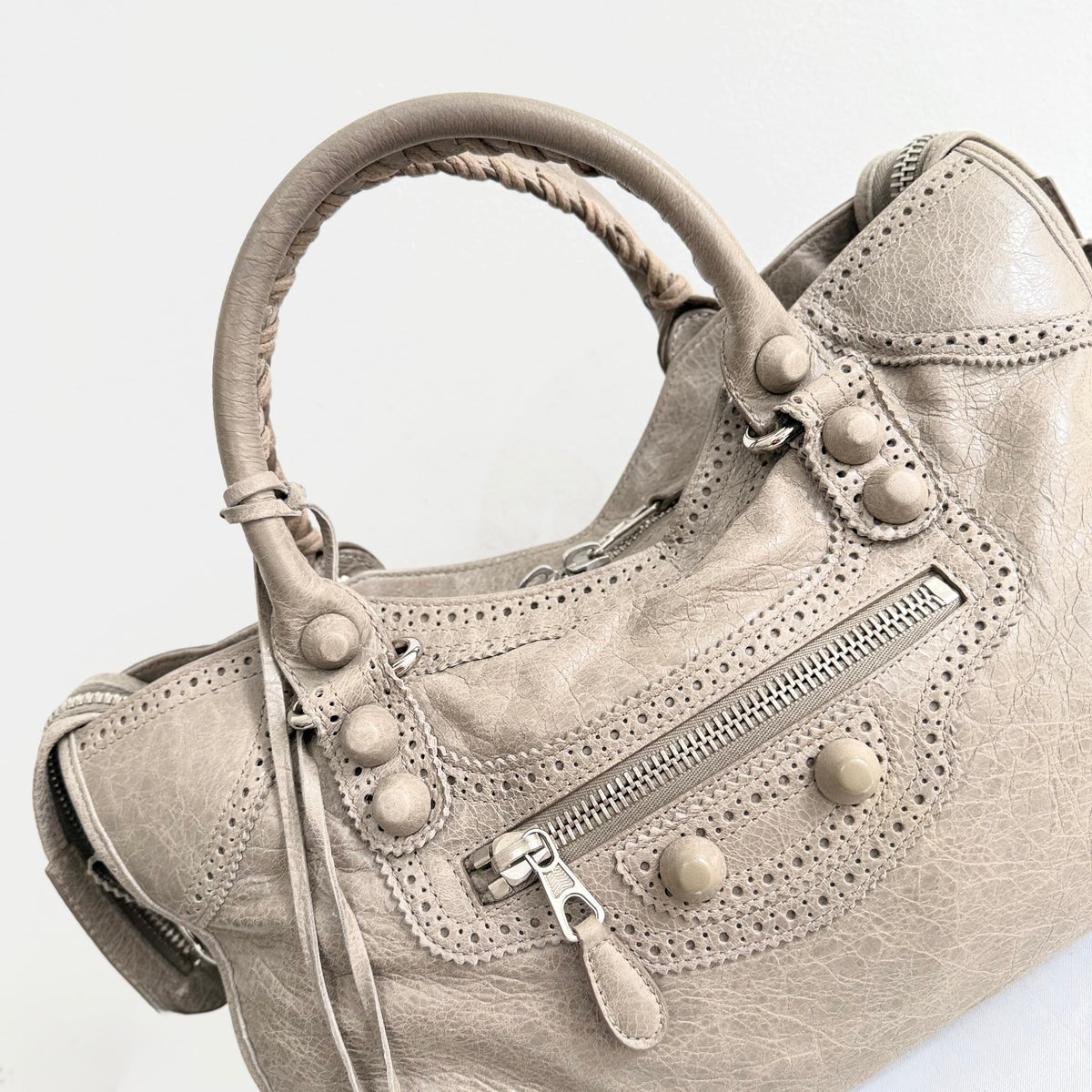 Balenciaga Giant Covered Brogues City Bag