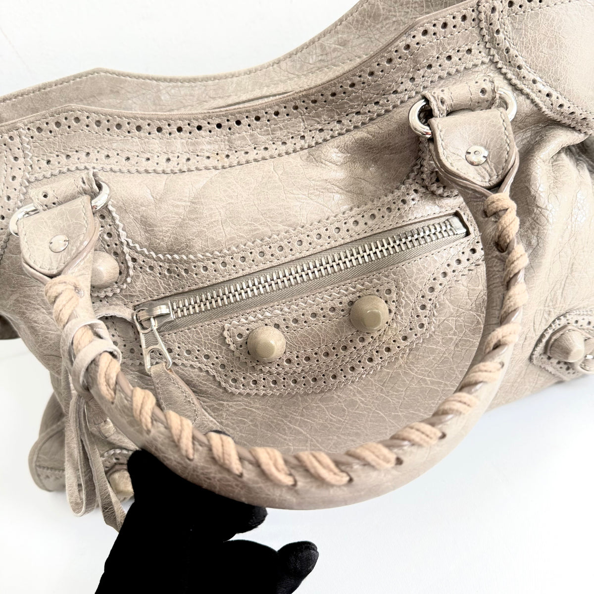 Balenciaga Giant Covered Brogues City Bag