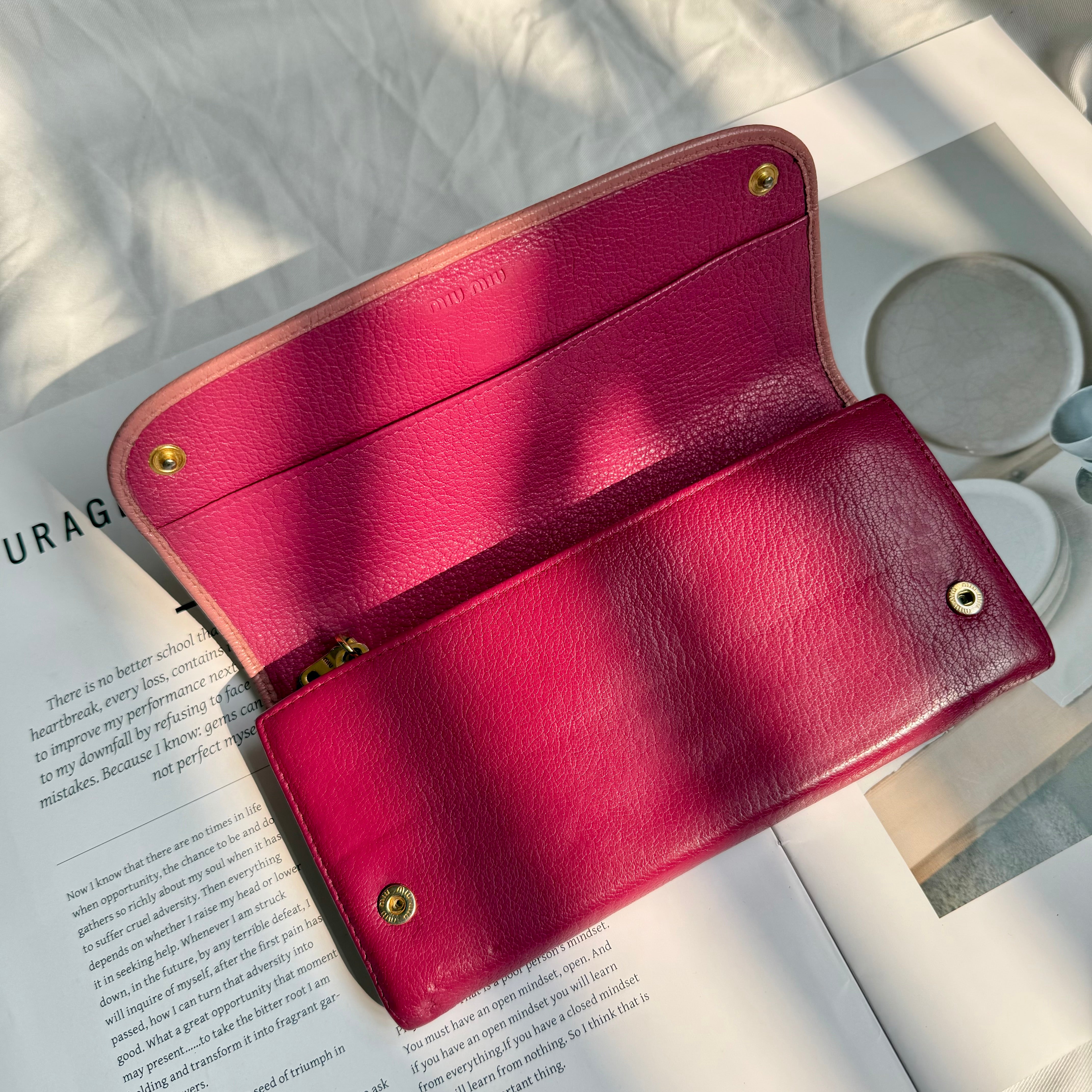 Miu Miu Blush Pink Long Wallet