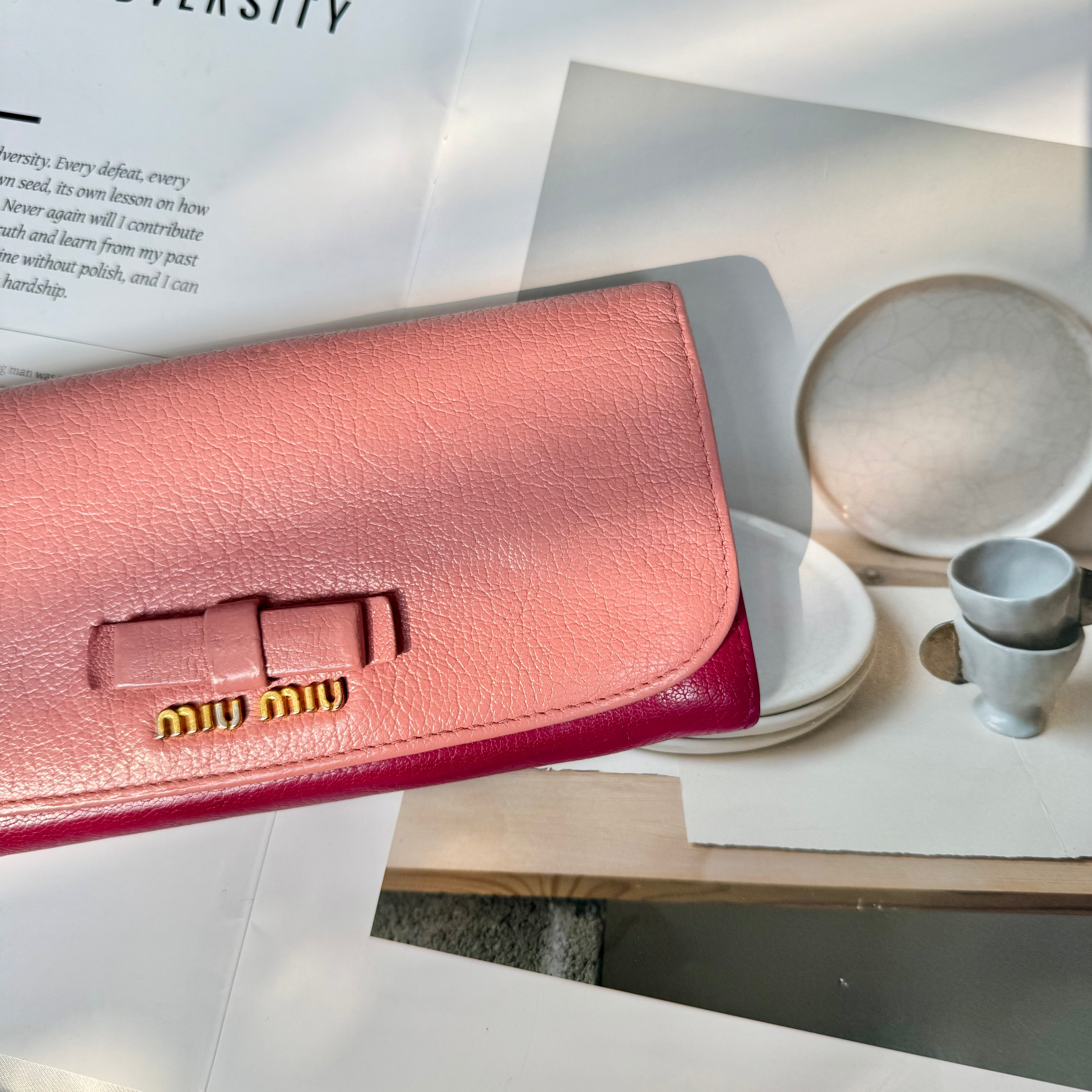 Miu Miu Blush Pink Long Wallet