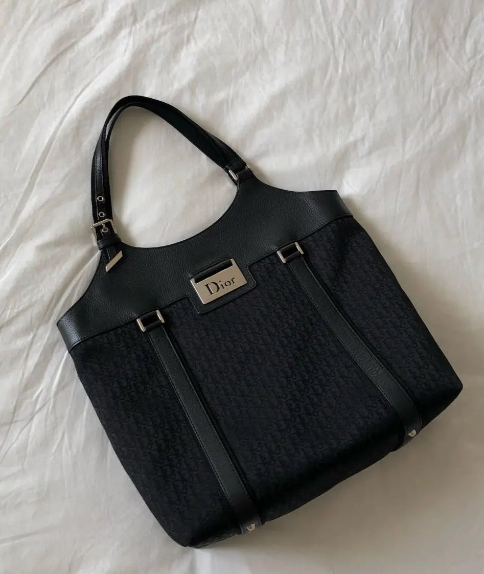 Christian Dior Diorrissimo Black Trotter Tote Bag