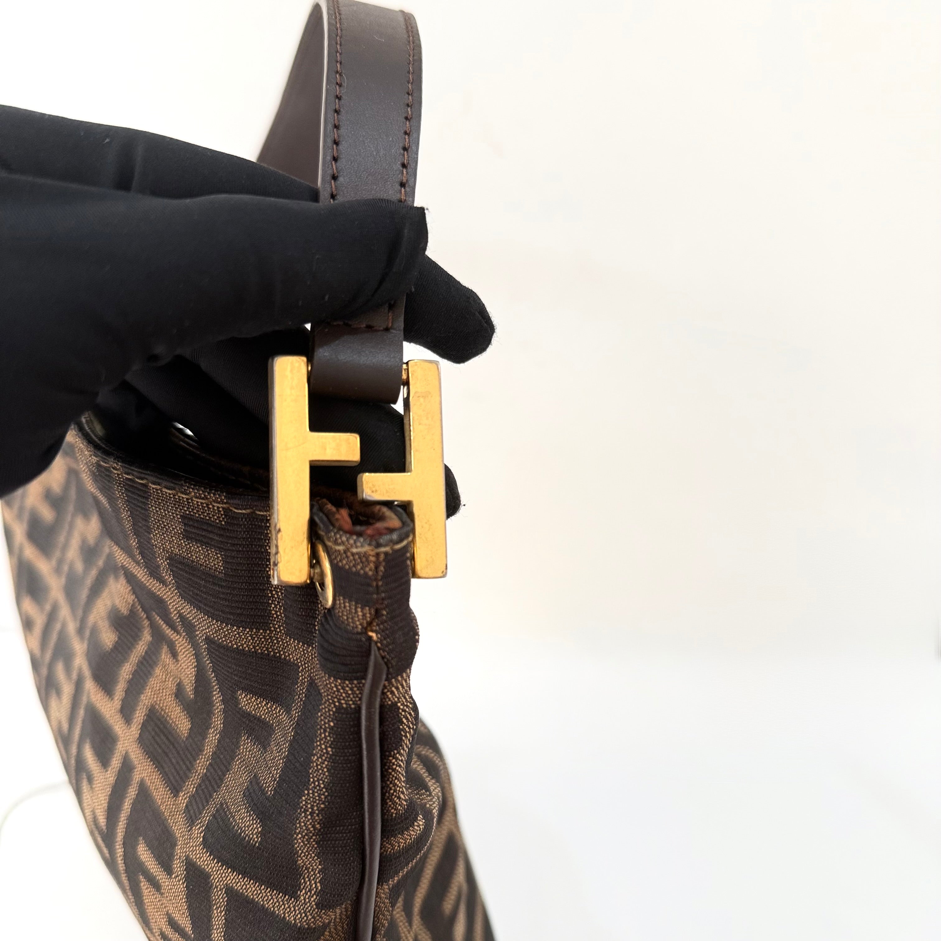 Fendi FF Zucca Canvas Shoulder Bag