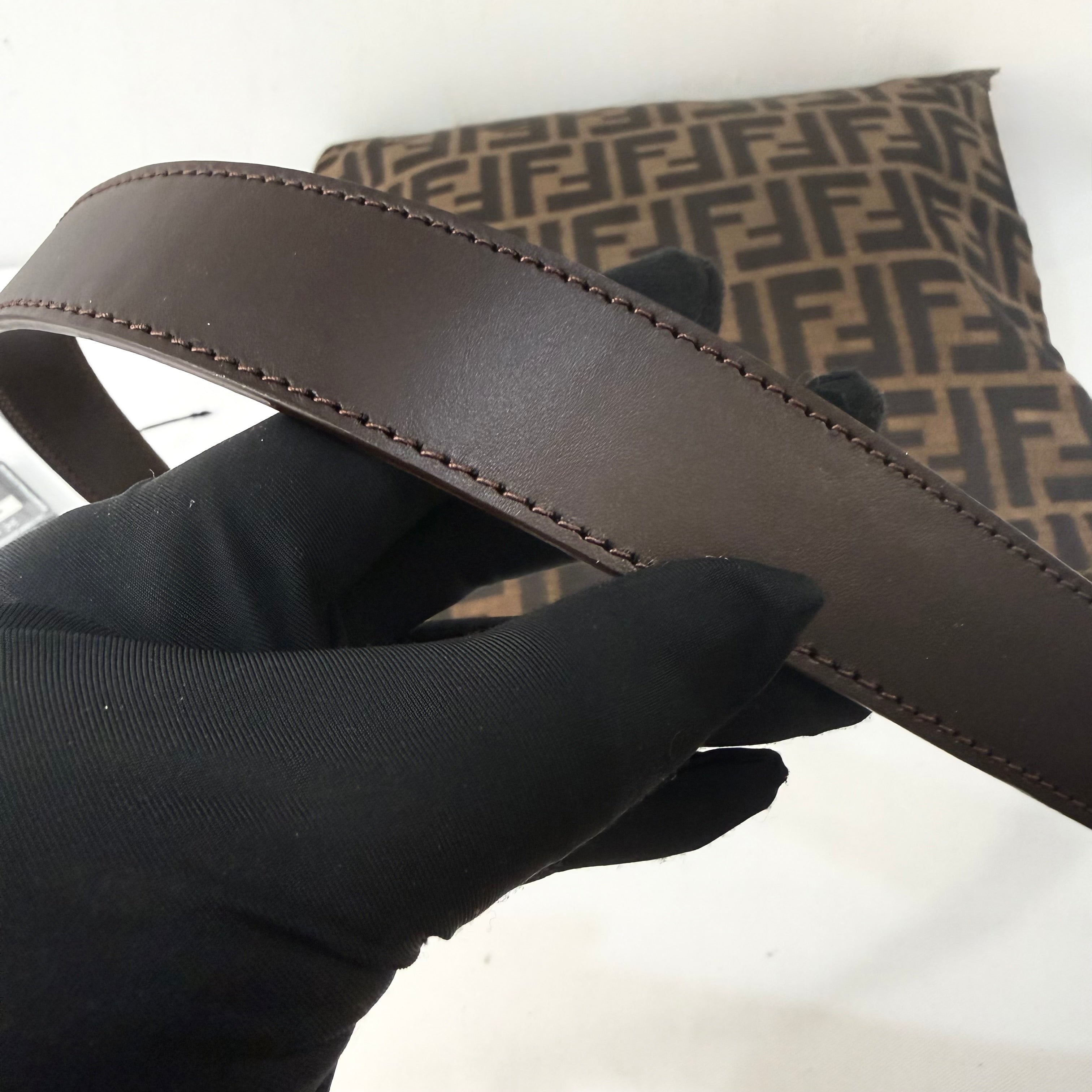 Fendi FF Zucca Canvas Shoulder Bag