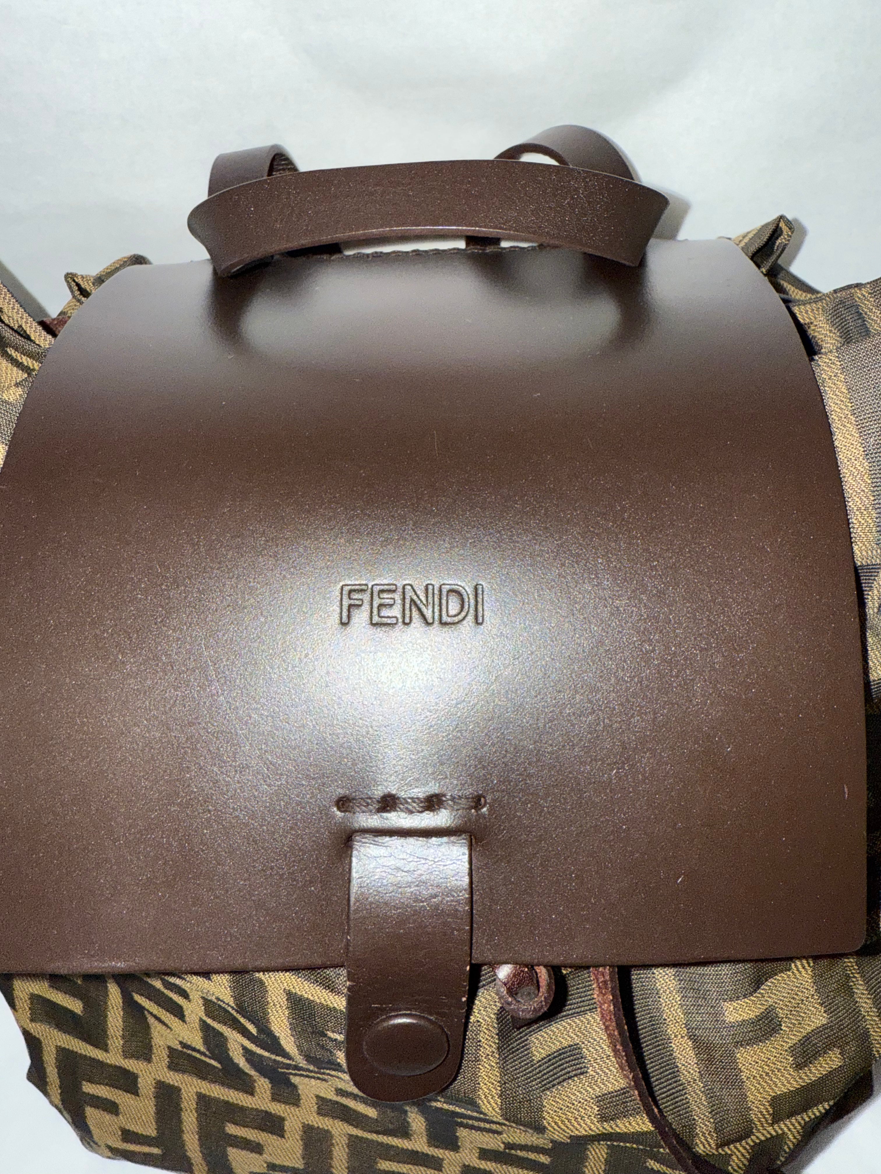 FENDI Zucca Backpack Brown