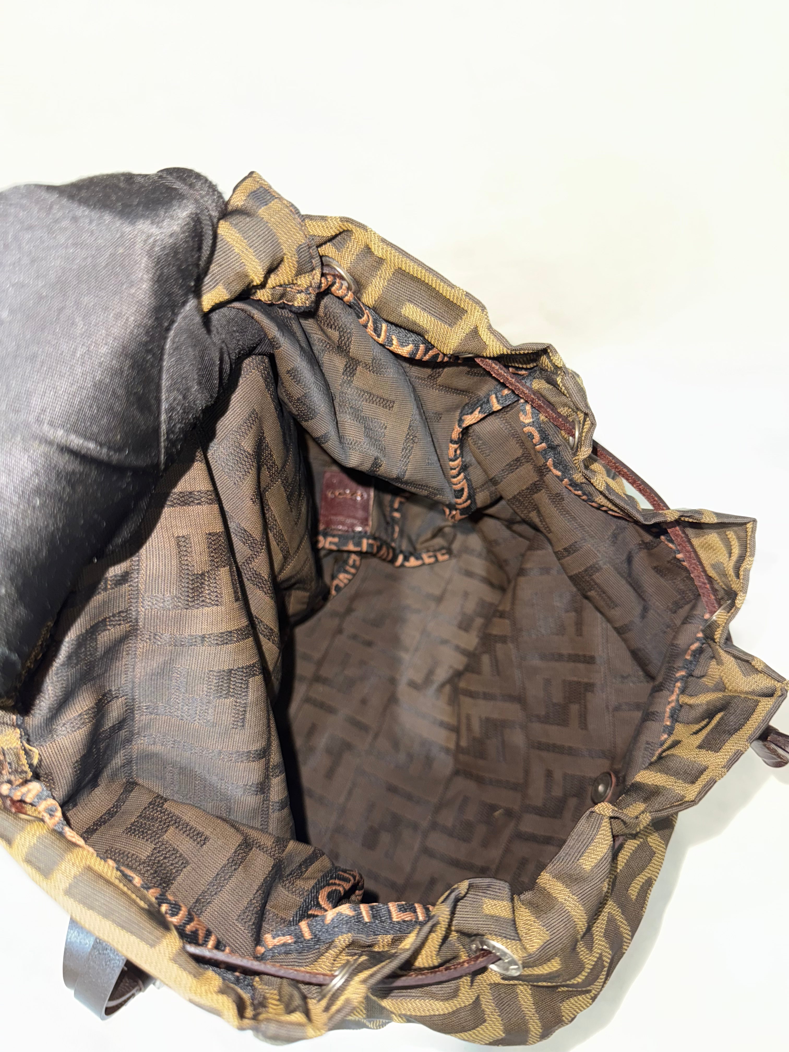 FENDI Zucca Backpack Brown