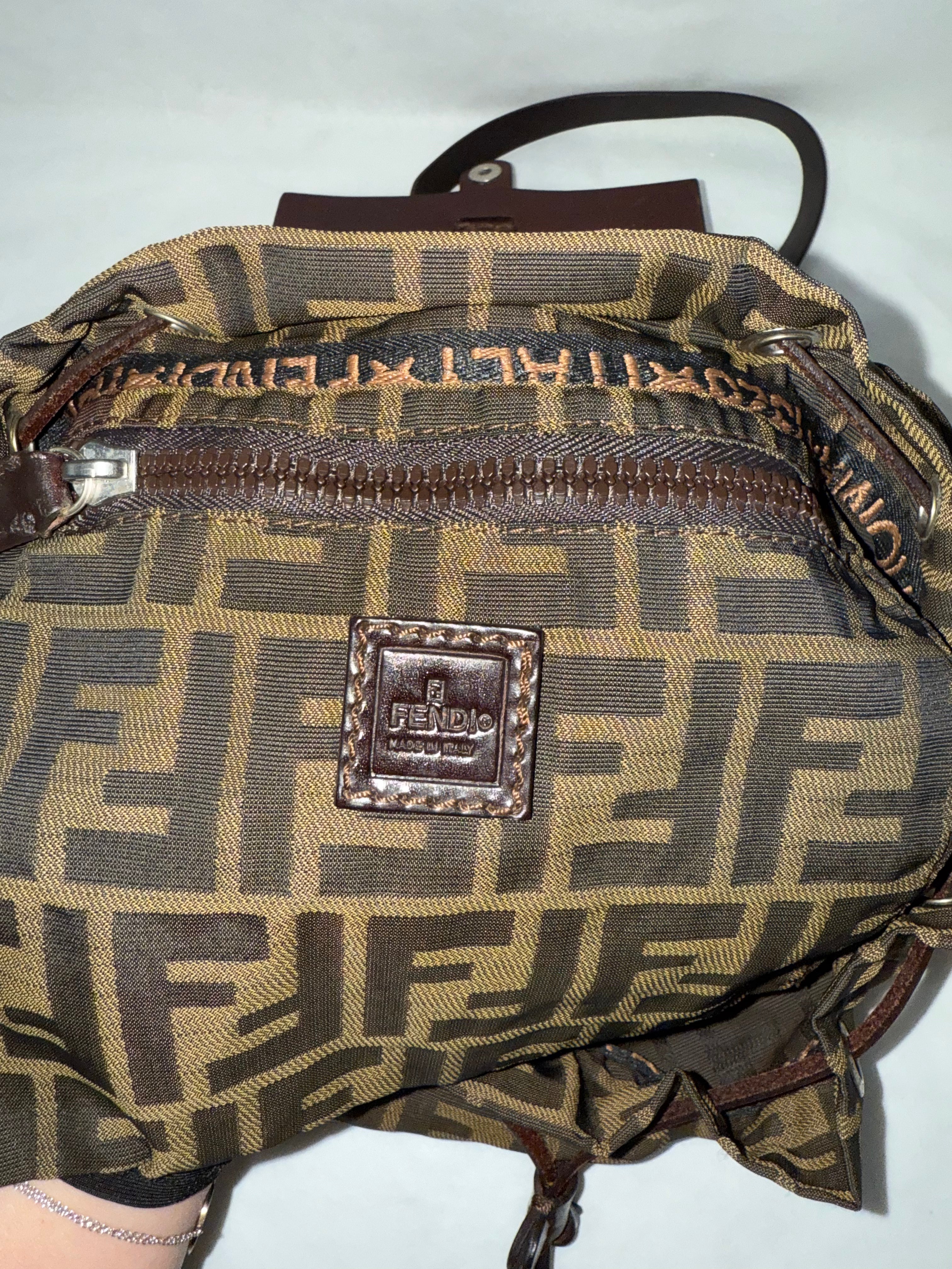 FENDI Zucca Backpack Brown
