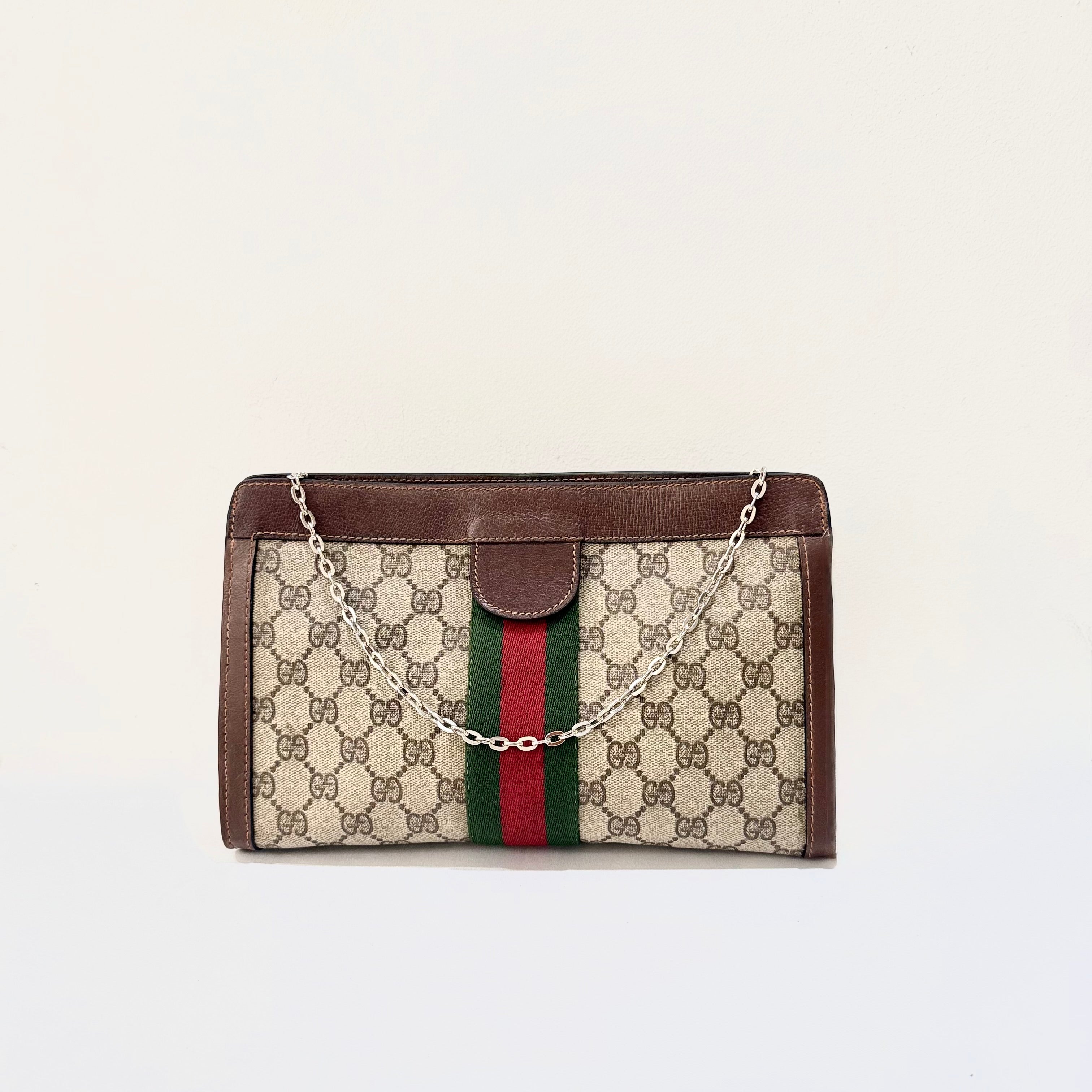 Gucci GG Supreme Monogram Web Ophidia Chain Shoulder