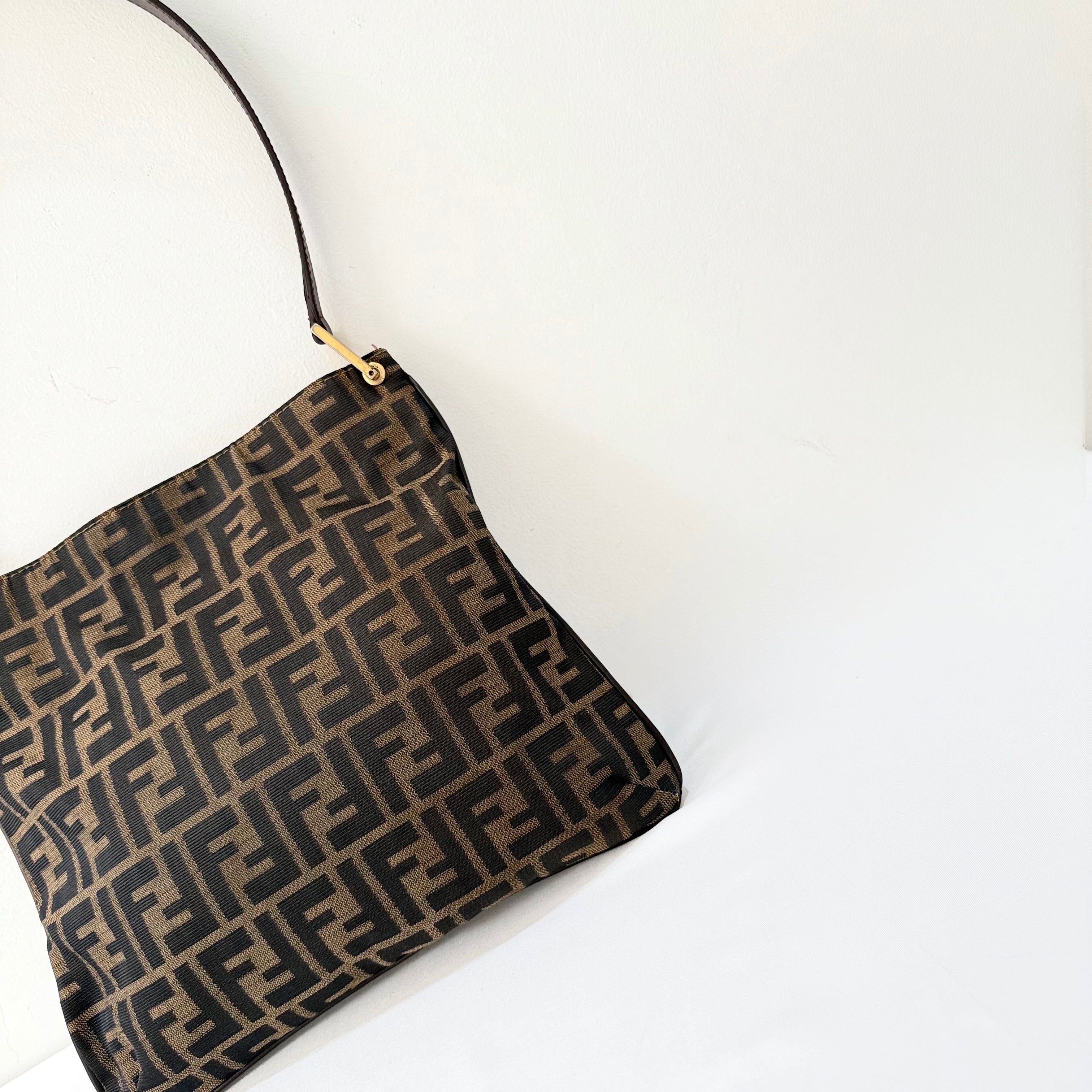 Fendi FF Zucca Canvas Shoulder Bag