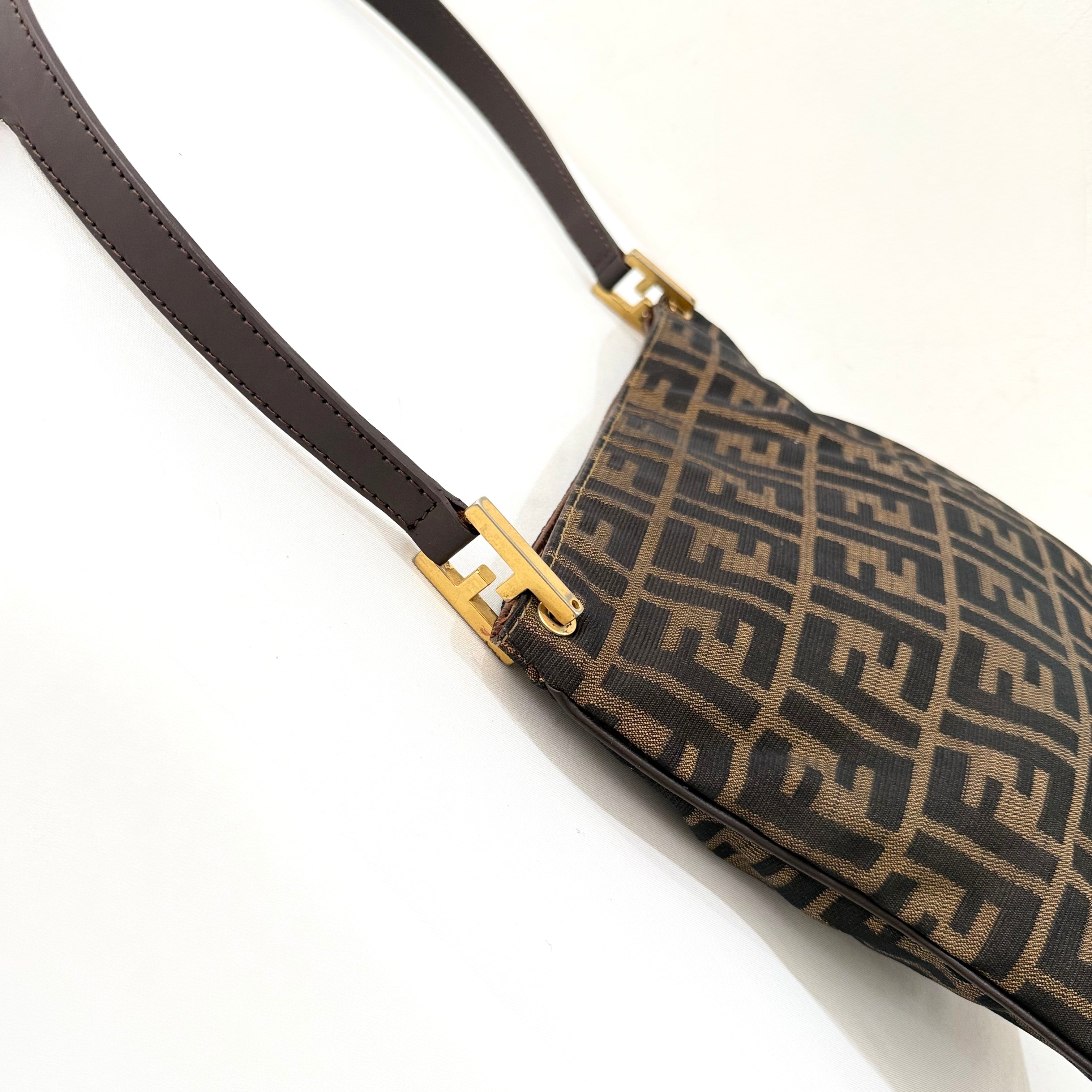 Fendi FF Zucca Canvas Shoulder Bag